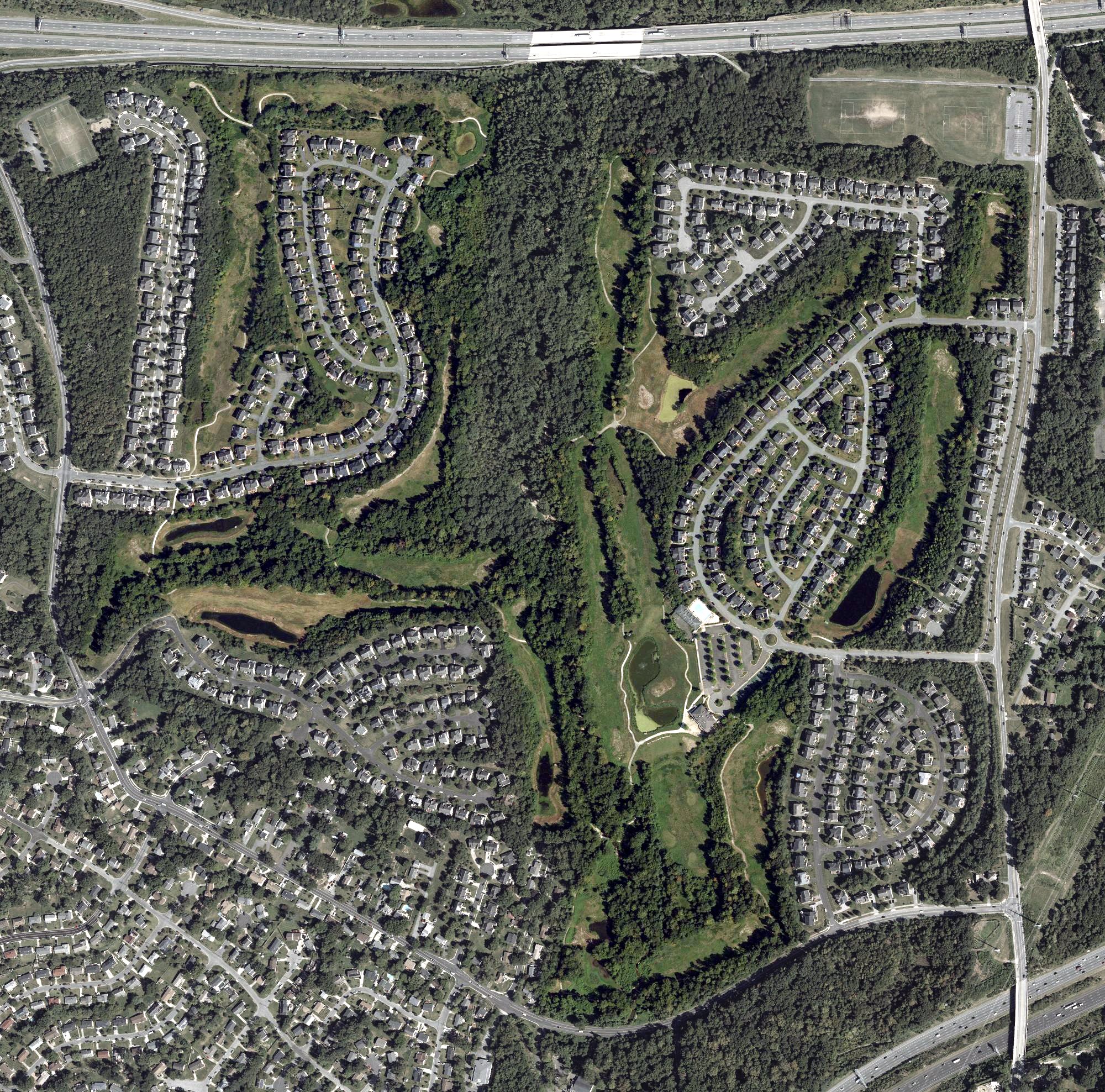 Aerial view of Cross Creek Golf Club, MD