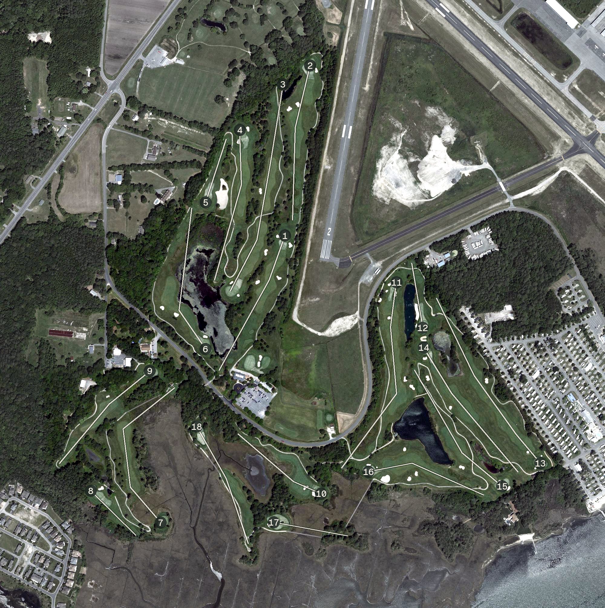 Aerial view of Eagles Landing Golf Course, MD