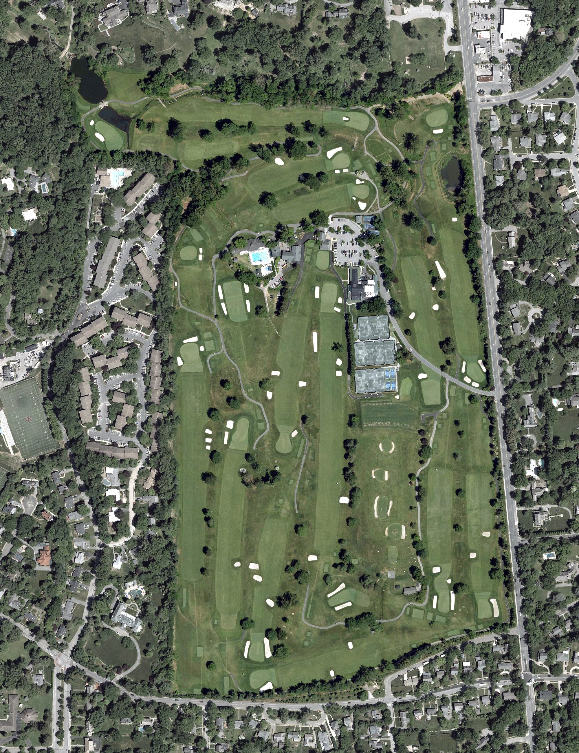 Aerial view of Elkridge Club, MD