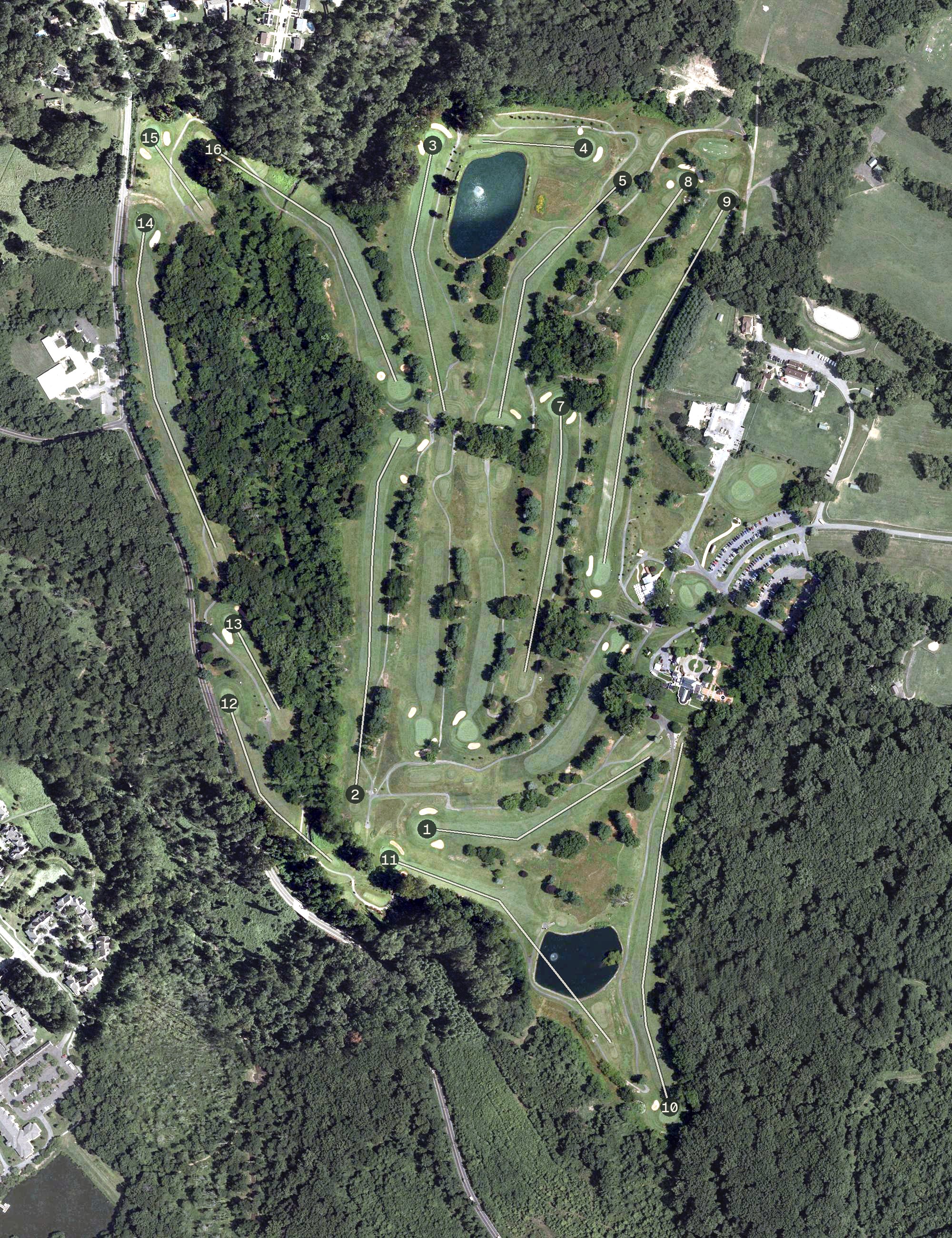 Aerial view of Enterprise Golf Course, MD