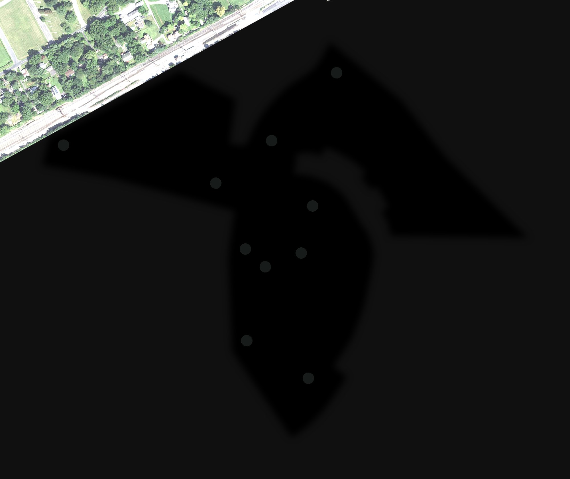 Aerial view of Exton Golf Course, MD