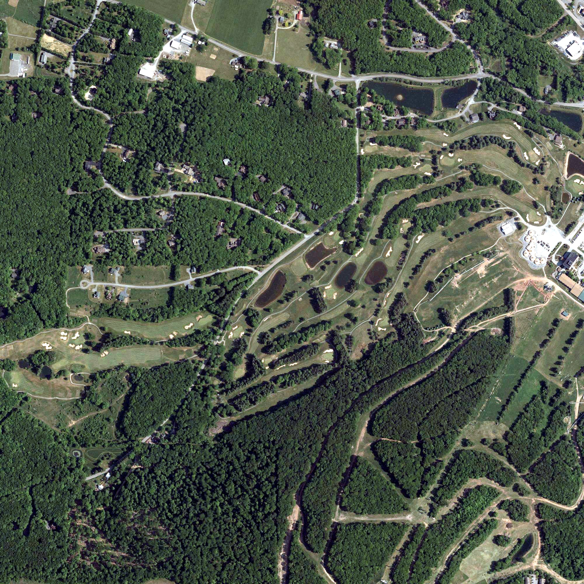 Aerial view of Fantasy Valley Golf Course, MD