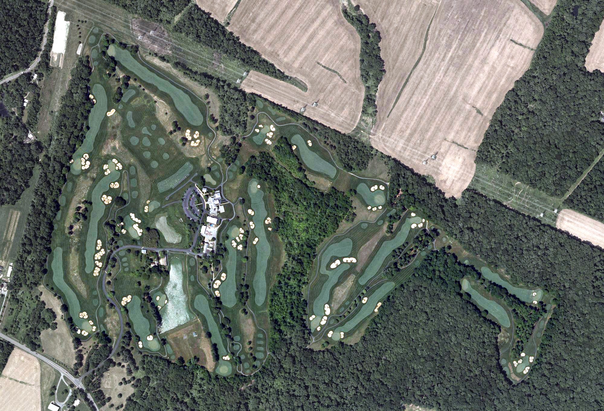 Aerial view of Four Streams Golf Club, MD