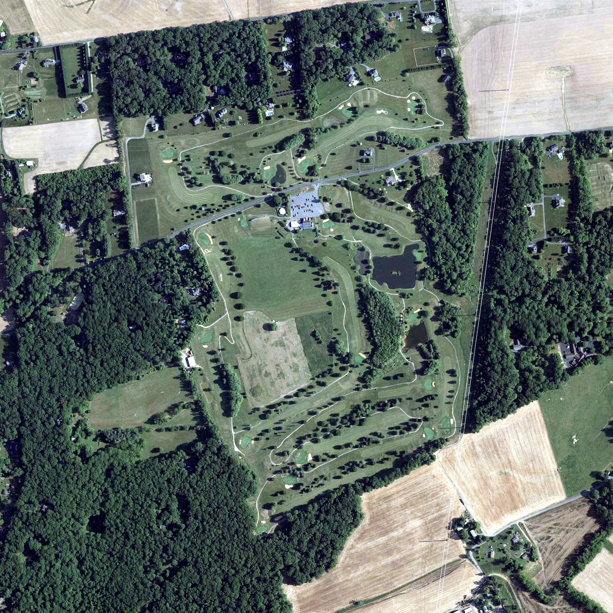 Aerial view of Geneva Farm Golf Course, MD