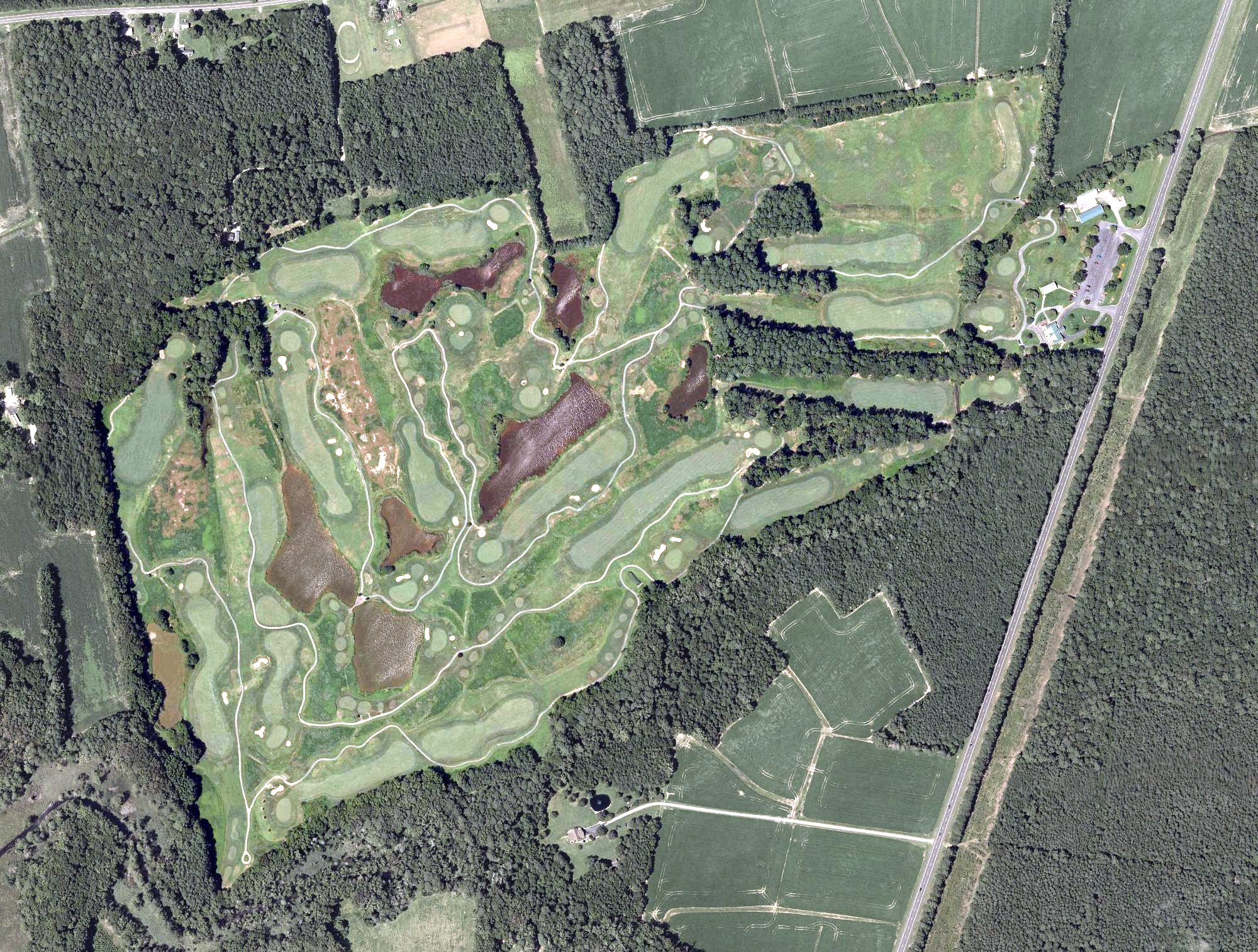 Aerial view of Great Hope Golf Course, MD