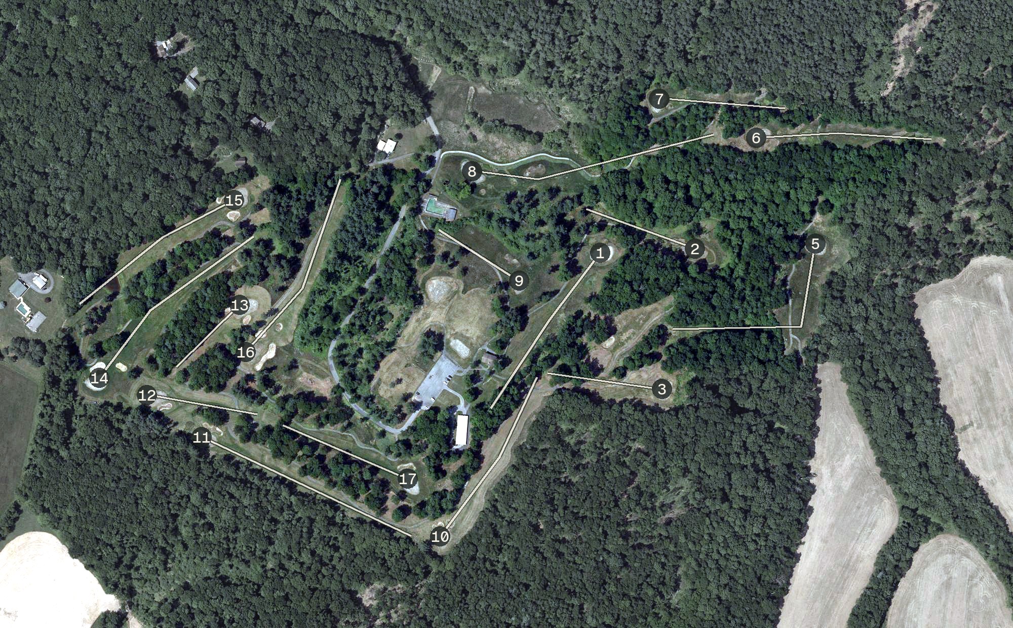 Aerial view of Hope Valley Golf Course, MD