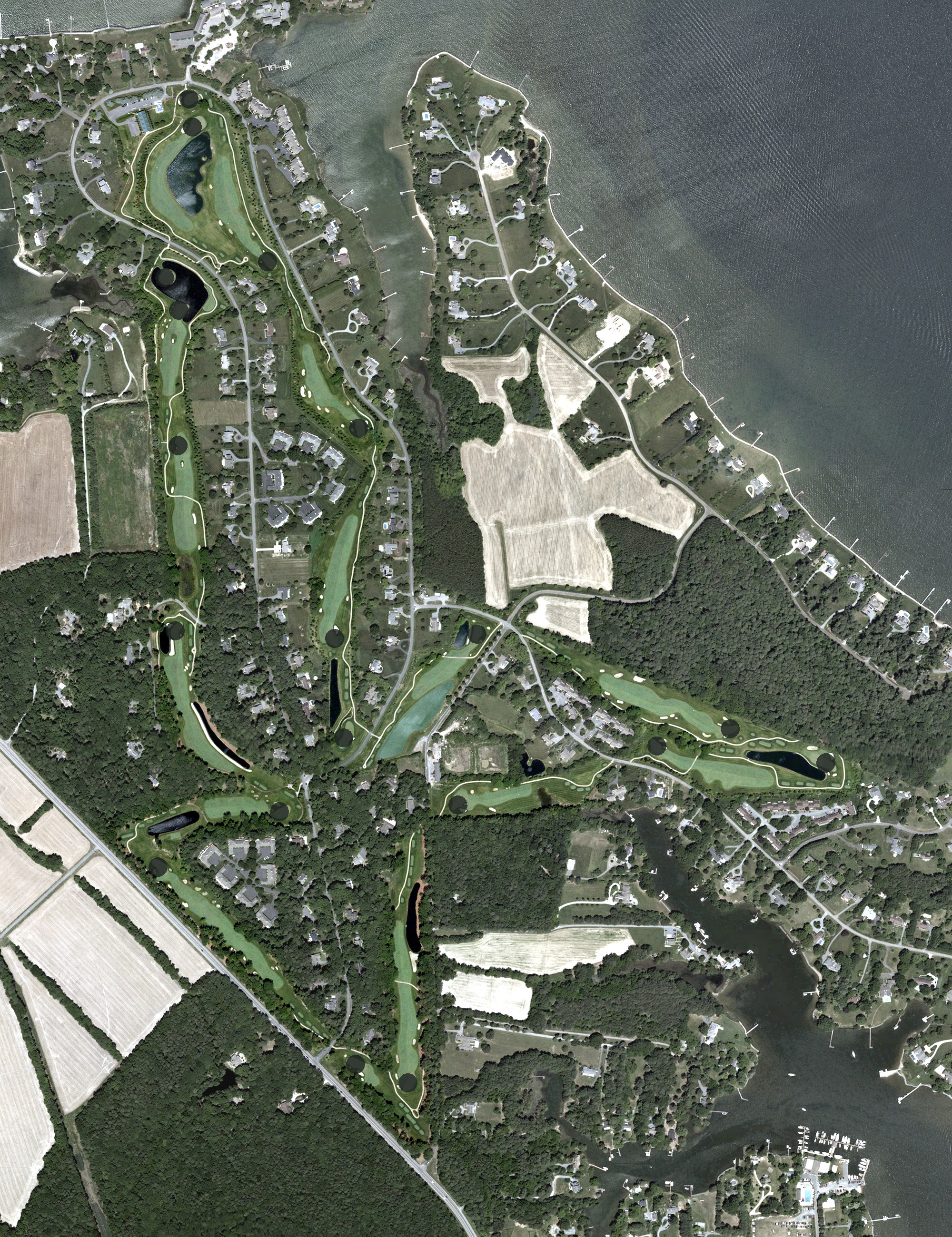 Aerial view of Links at Perry Cabin, MD