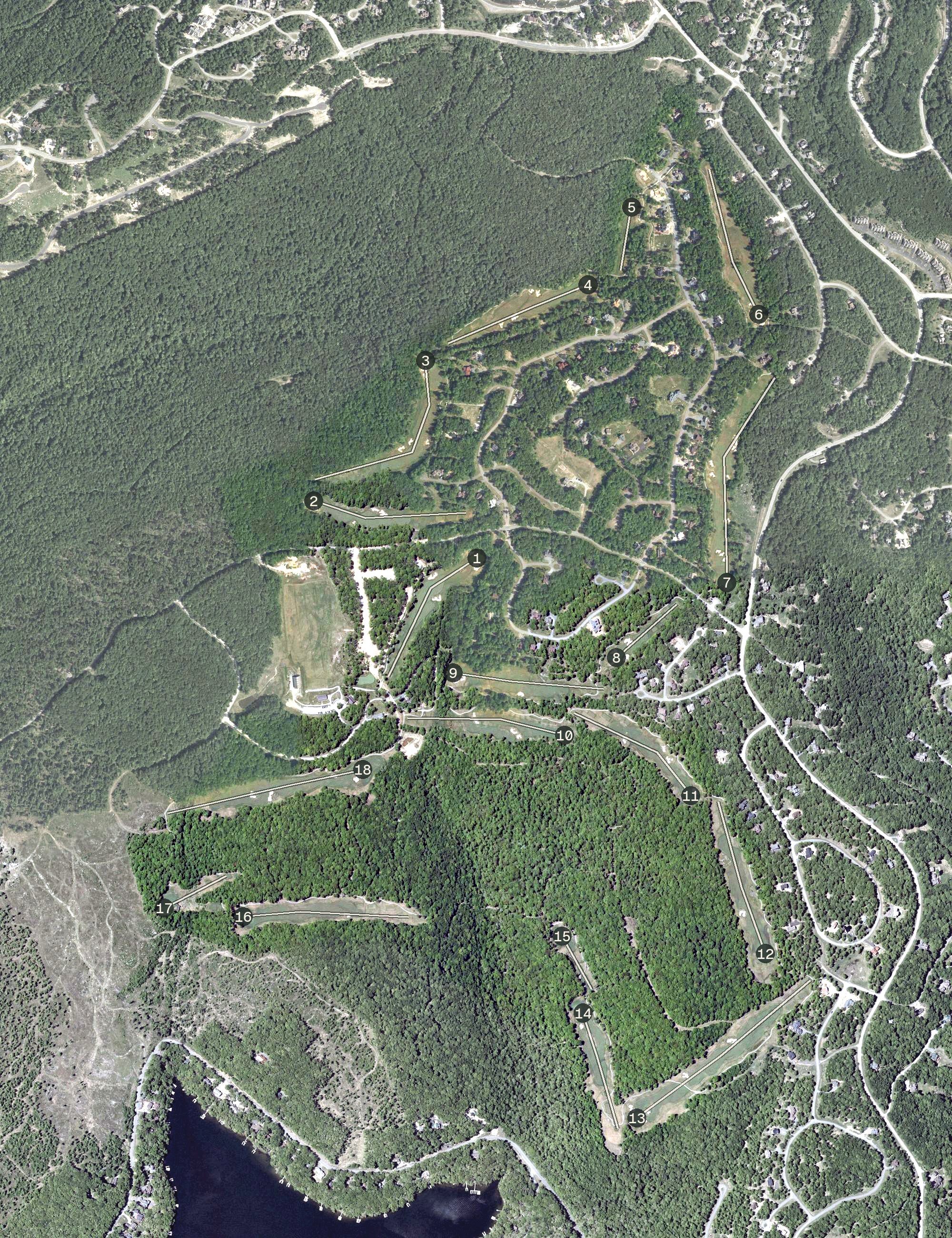 Aerial view of Lodestone Golf Course, MD