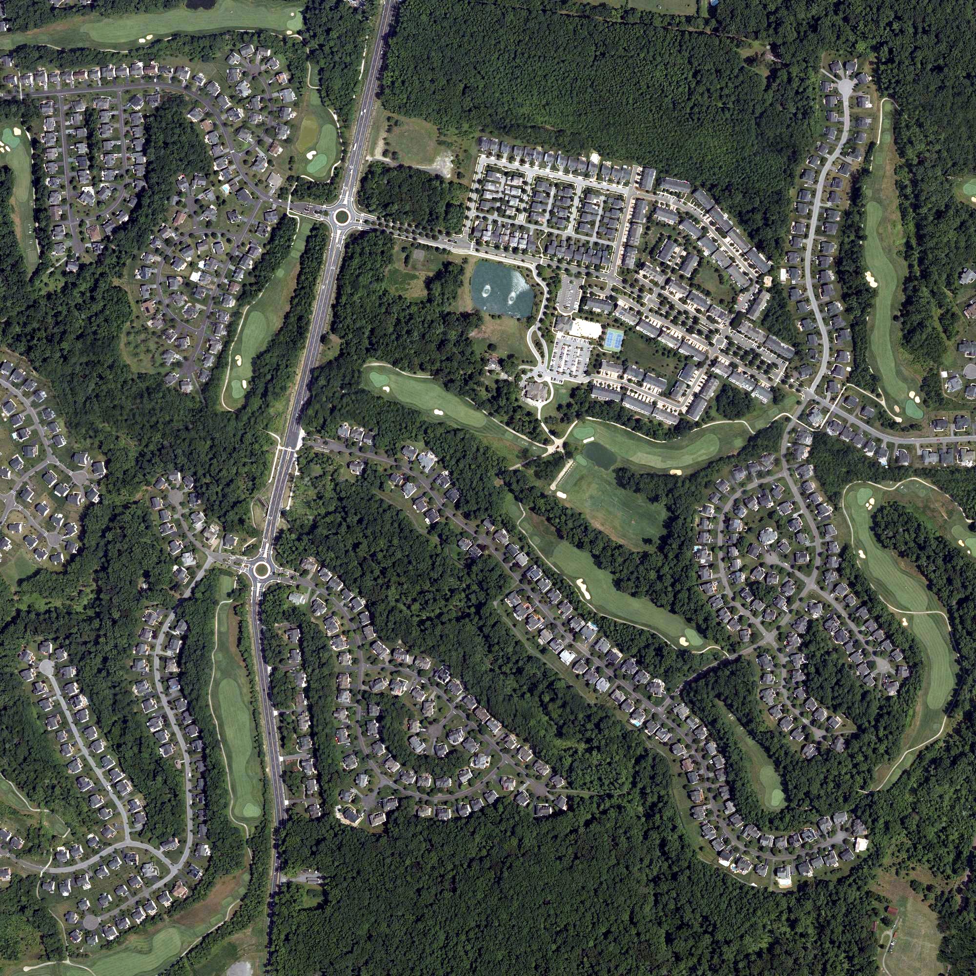Aerial view of Oak Creek Golf Club, MD
