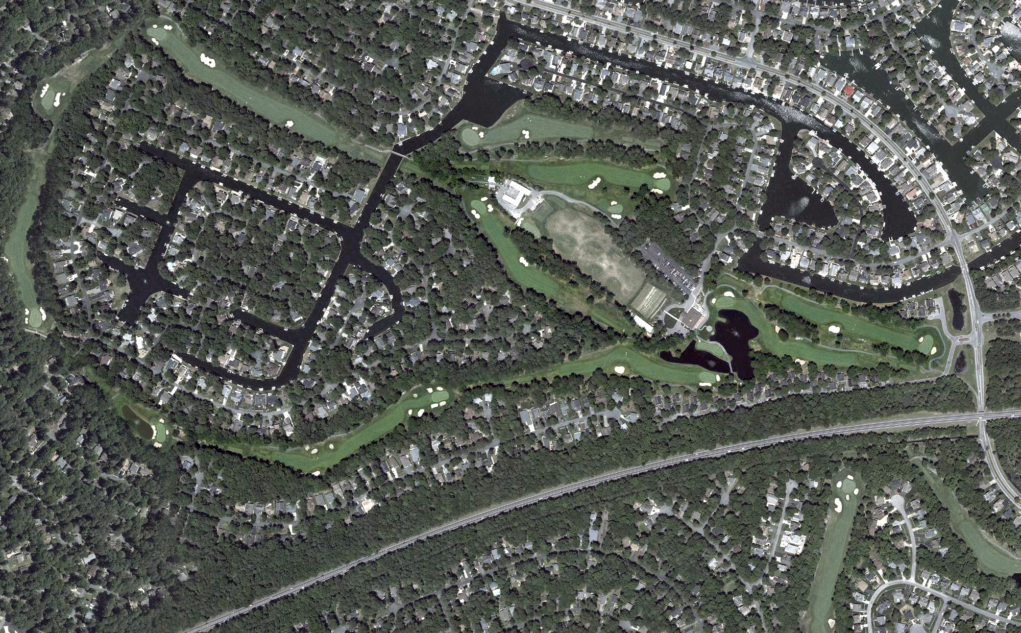 Aerial view of Ocean Pines Golf Course, MD