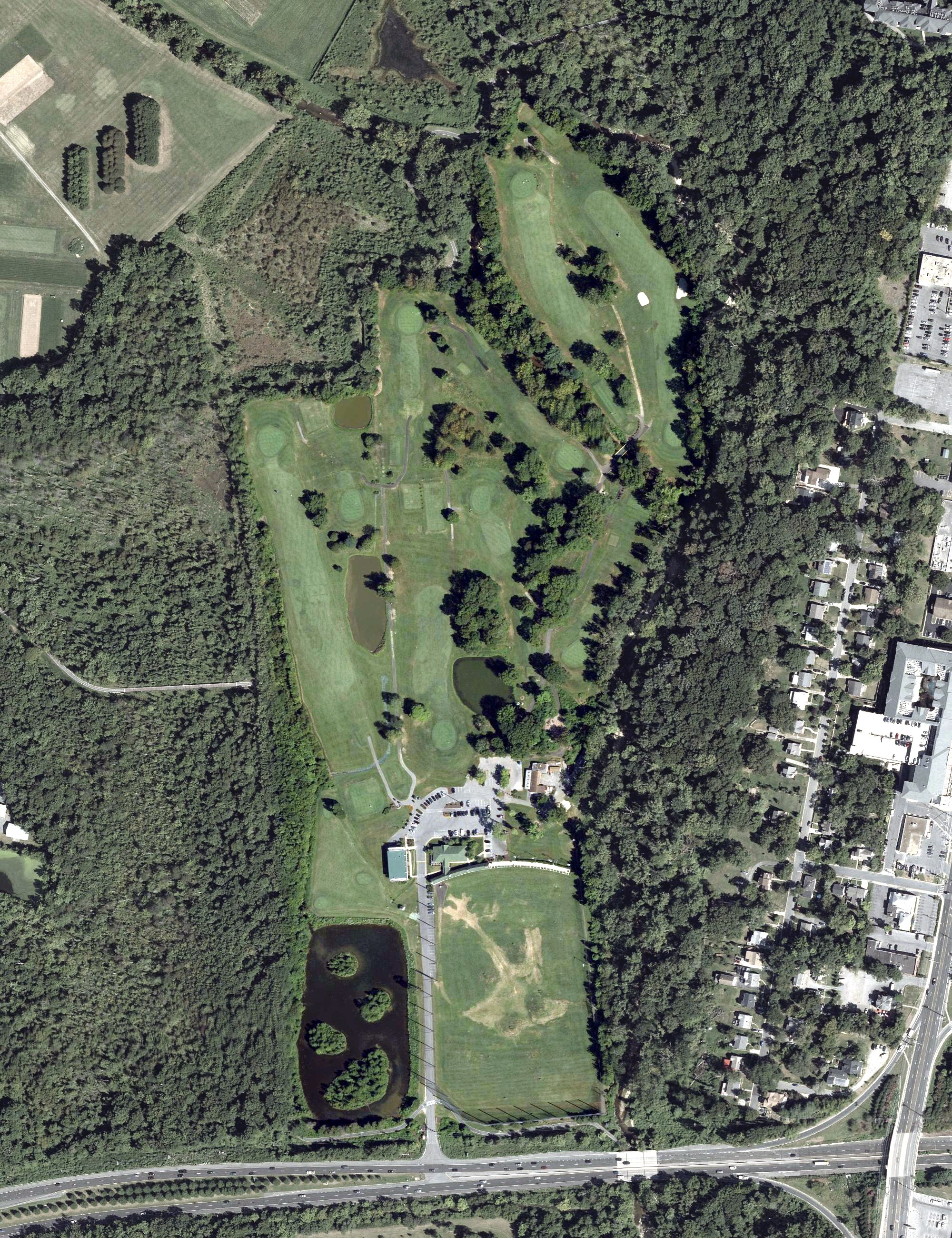 Aerial view of Paint Branch Golf Complex, MD