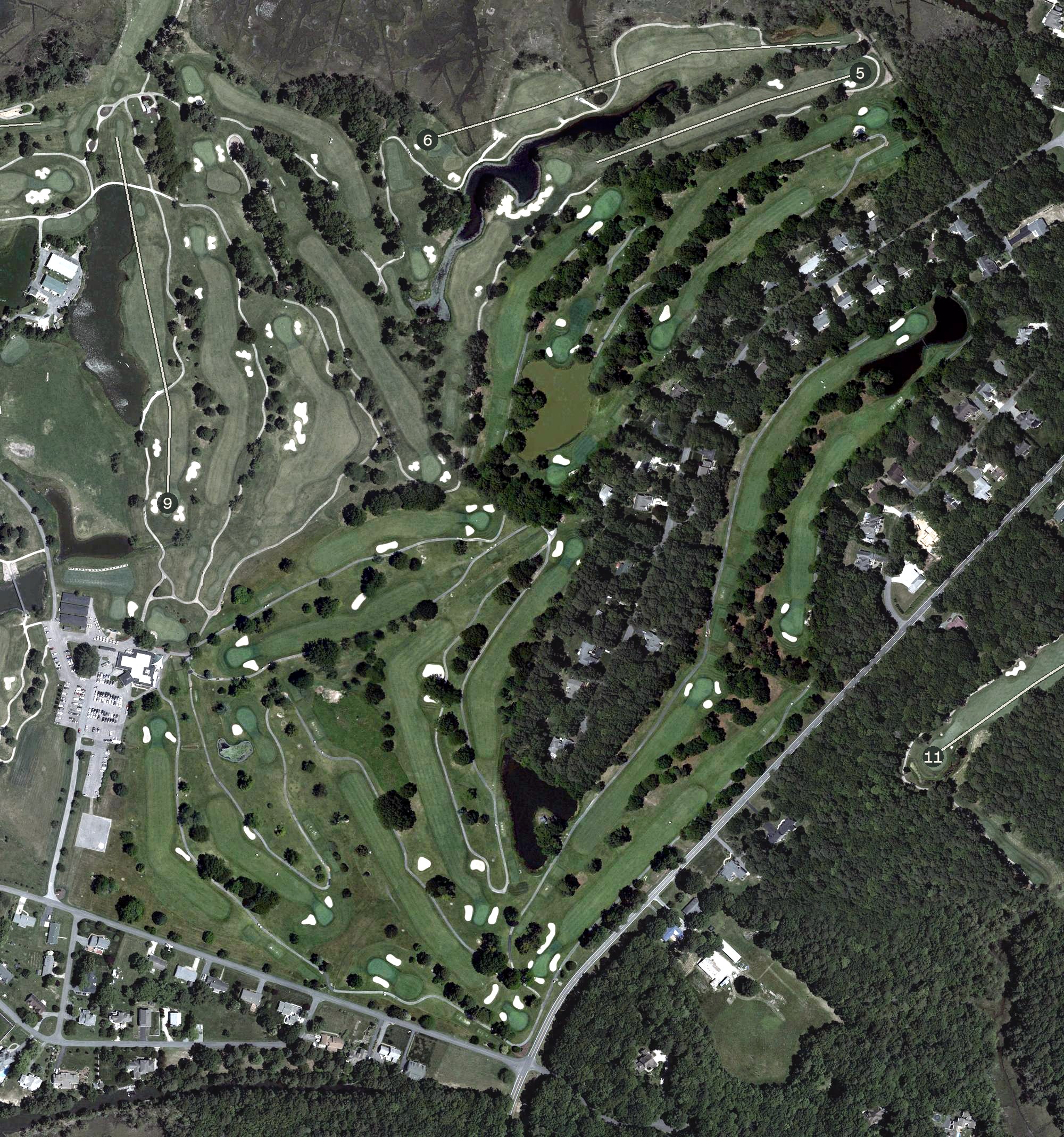 Aerial view of Seaside, MD
