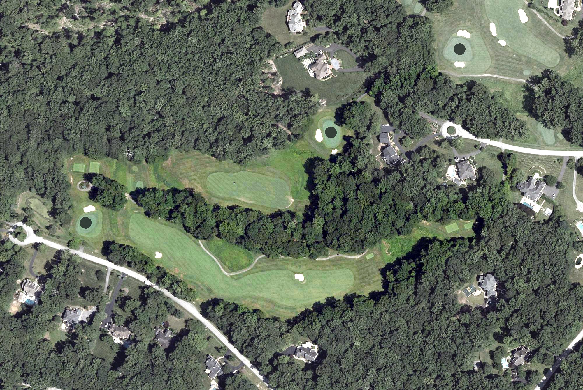 Aerial view of South River Golf Course, MD