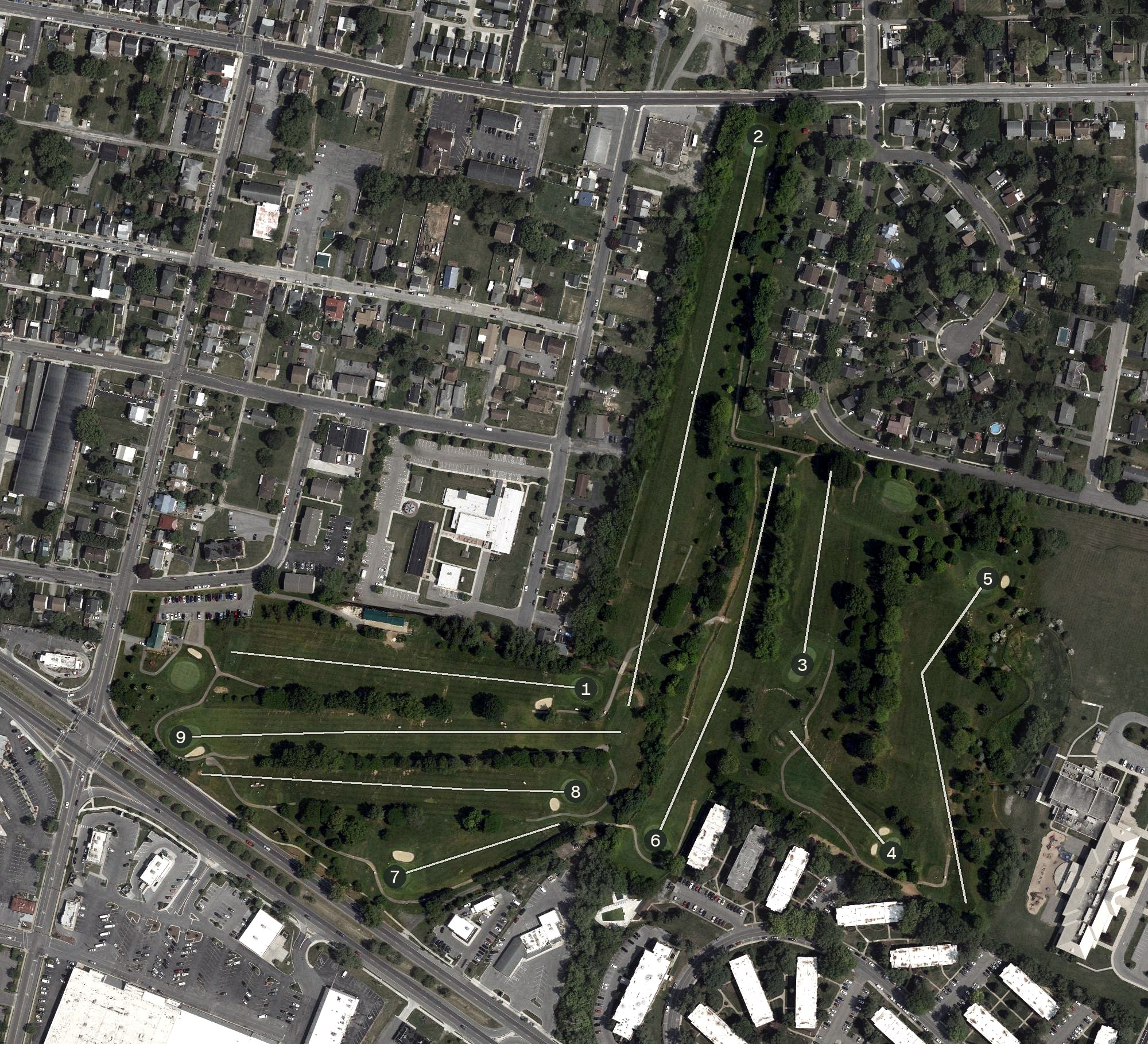 Aerial view of The Greens at Hamilton Run, MD