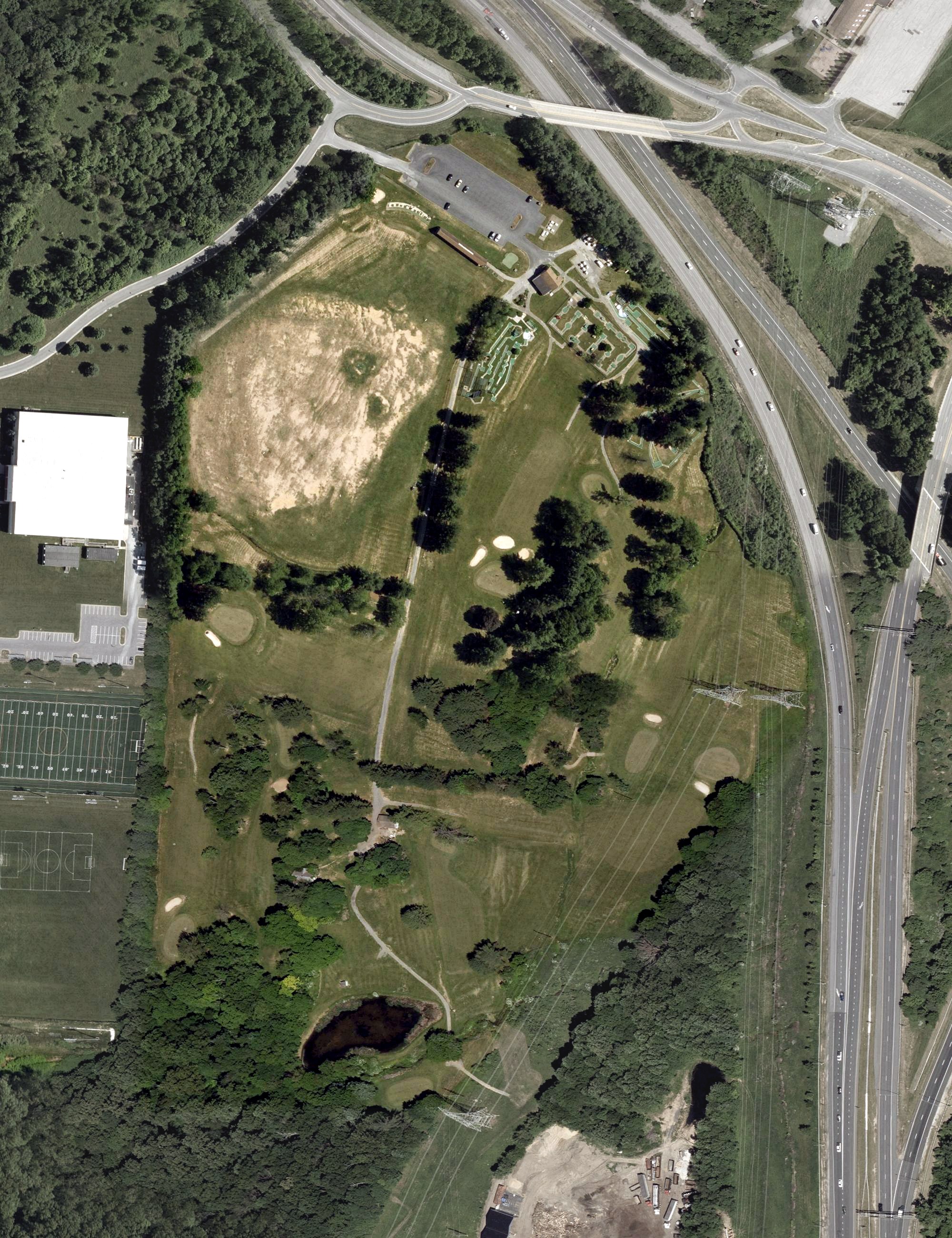 Aerial view of Tom Mitchell's Golf Complex, MD