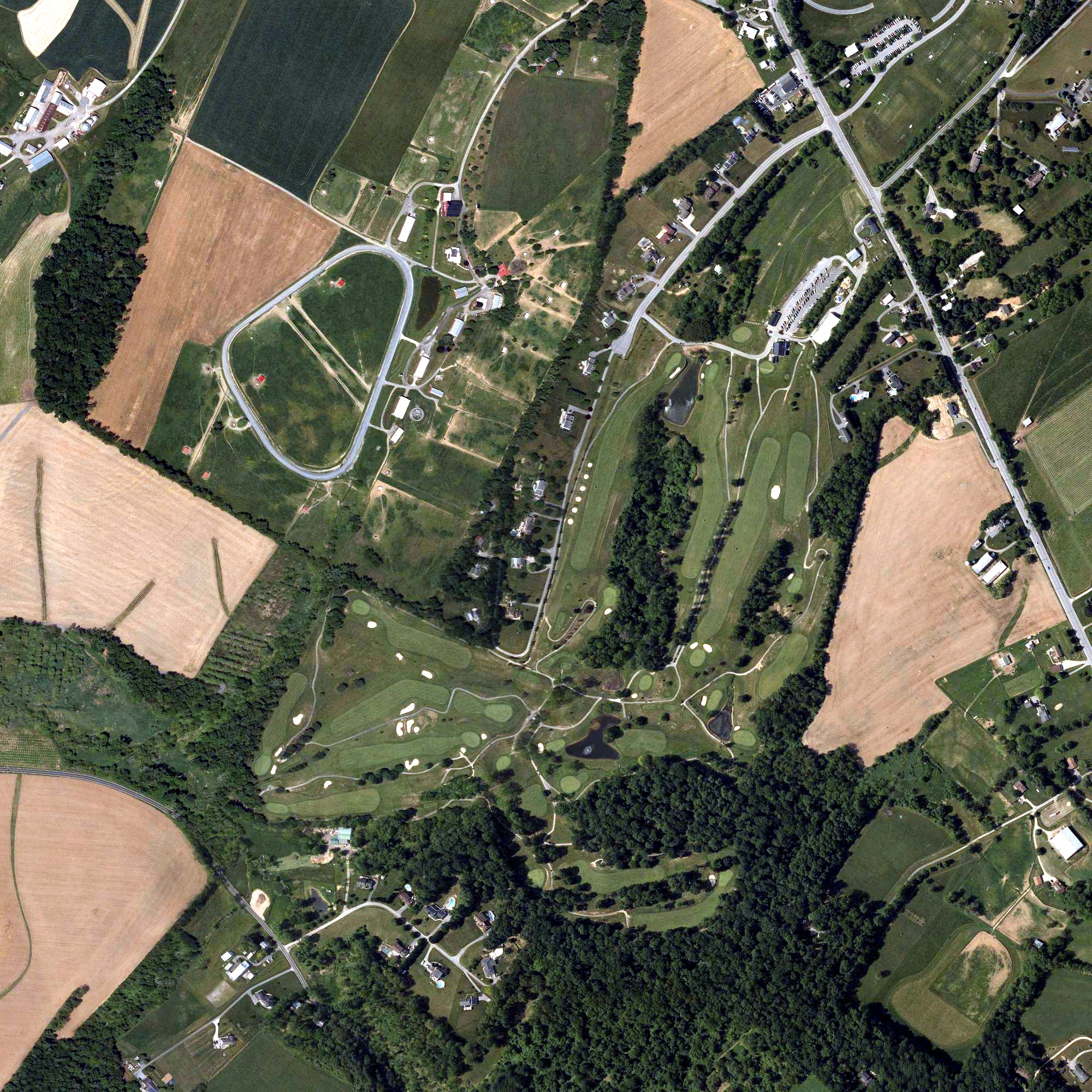 Aerial view of Westminster National Golf Course, MD
