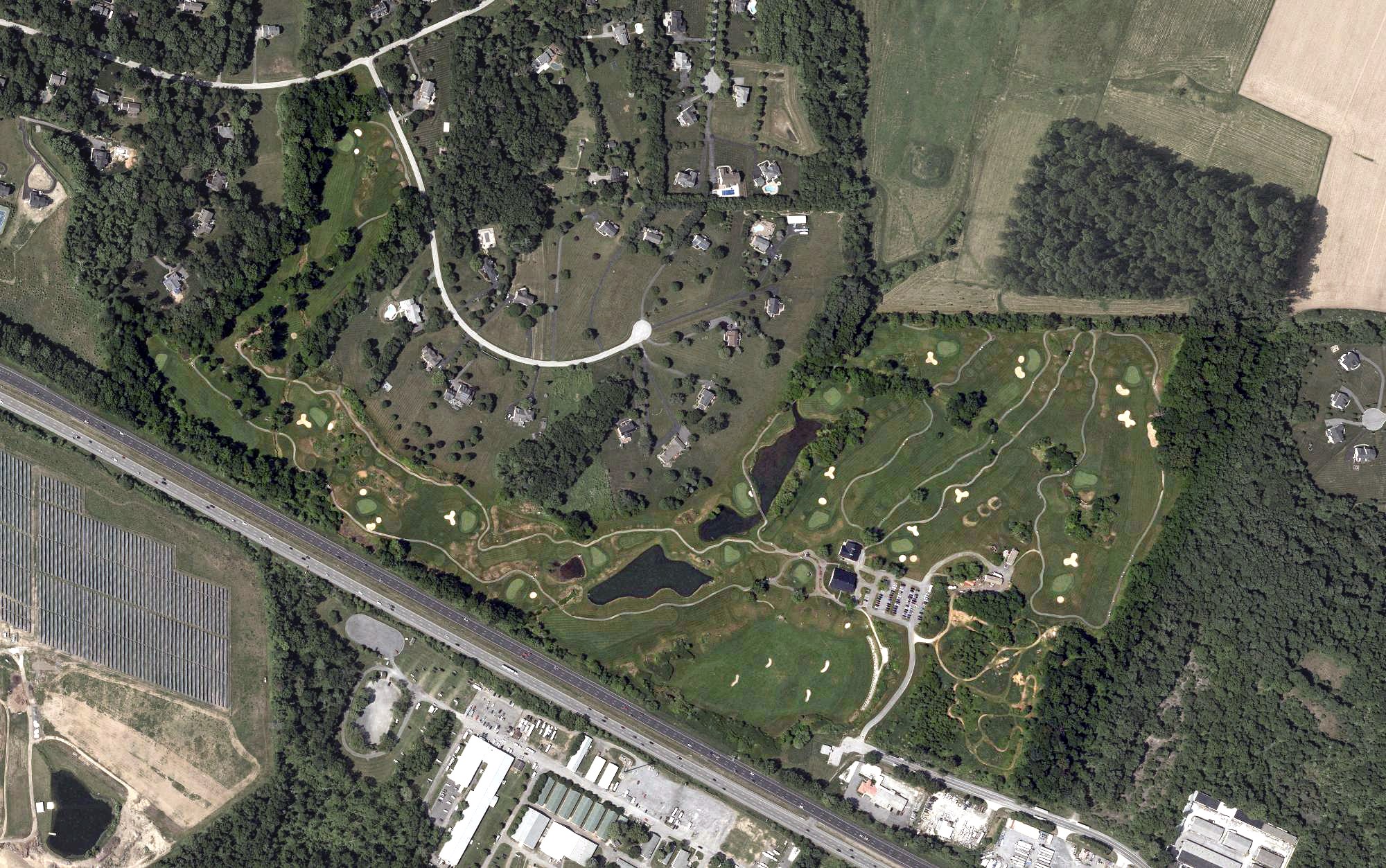 Aerial view of Willow Springs Golf Course, MD