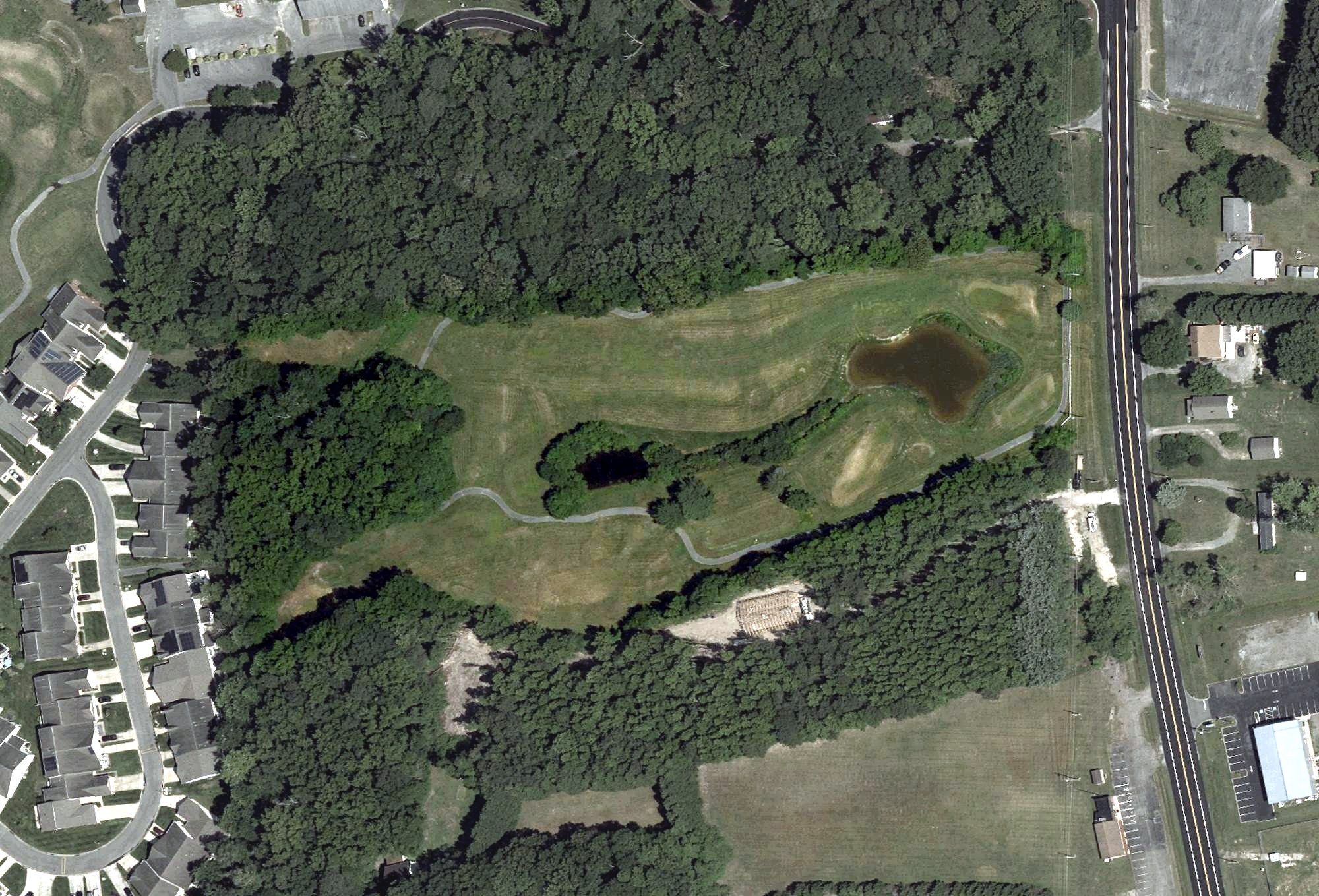 Aerial view of Wood Creek Golf Links, MD