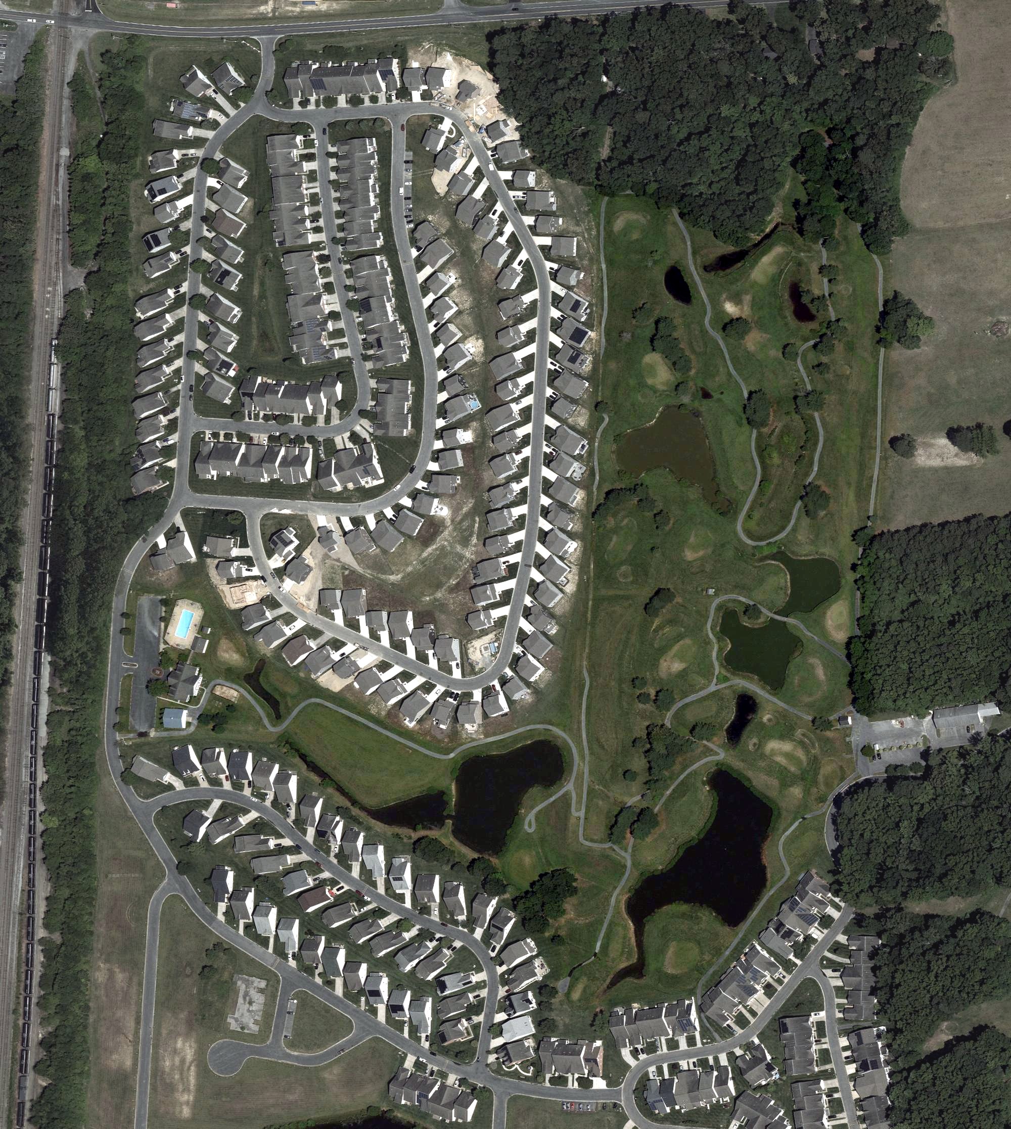 Aerial view of Wood Creek Golf Links, MD