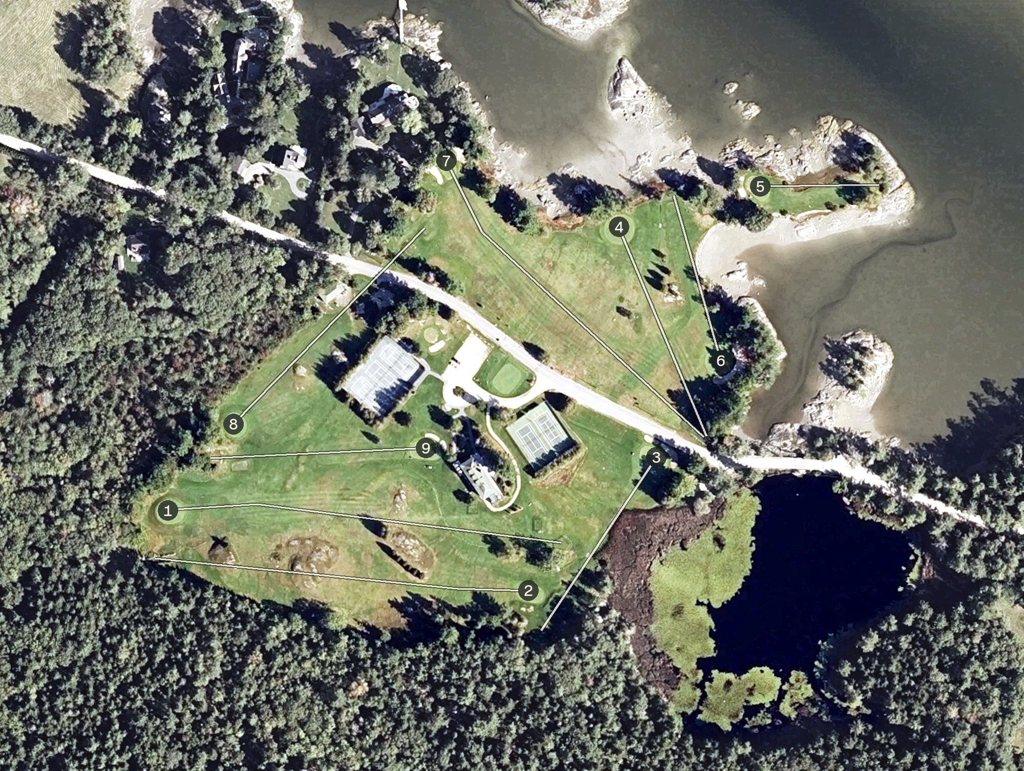 Aerial view of Blue Hill Country Club, ME