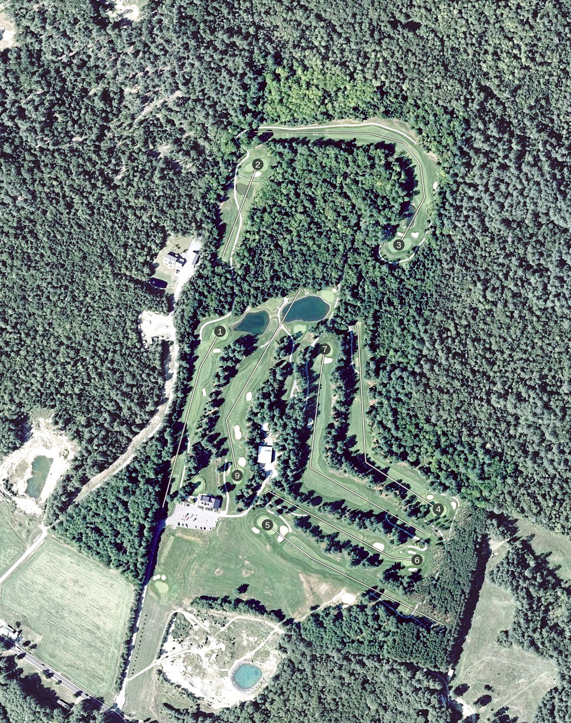Aerial view of Diadema Golf Club, ME