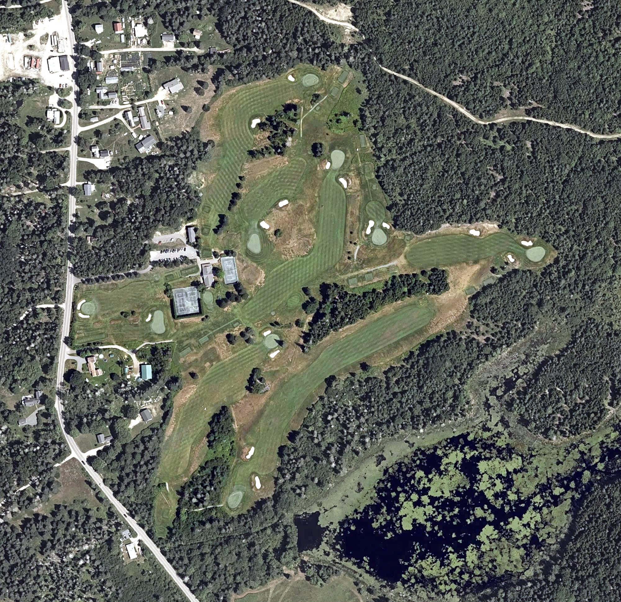 Aerial view of Island Country Club, ME