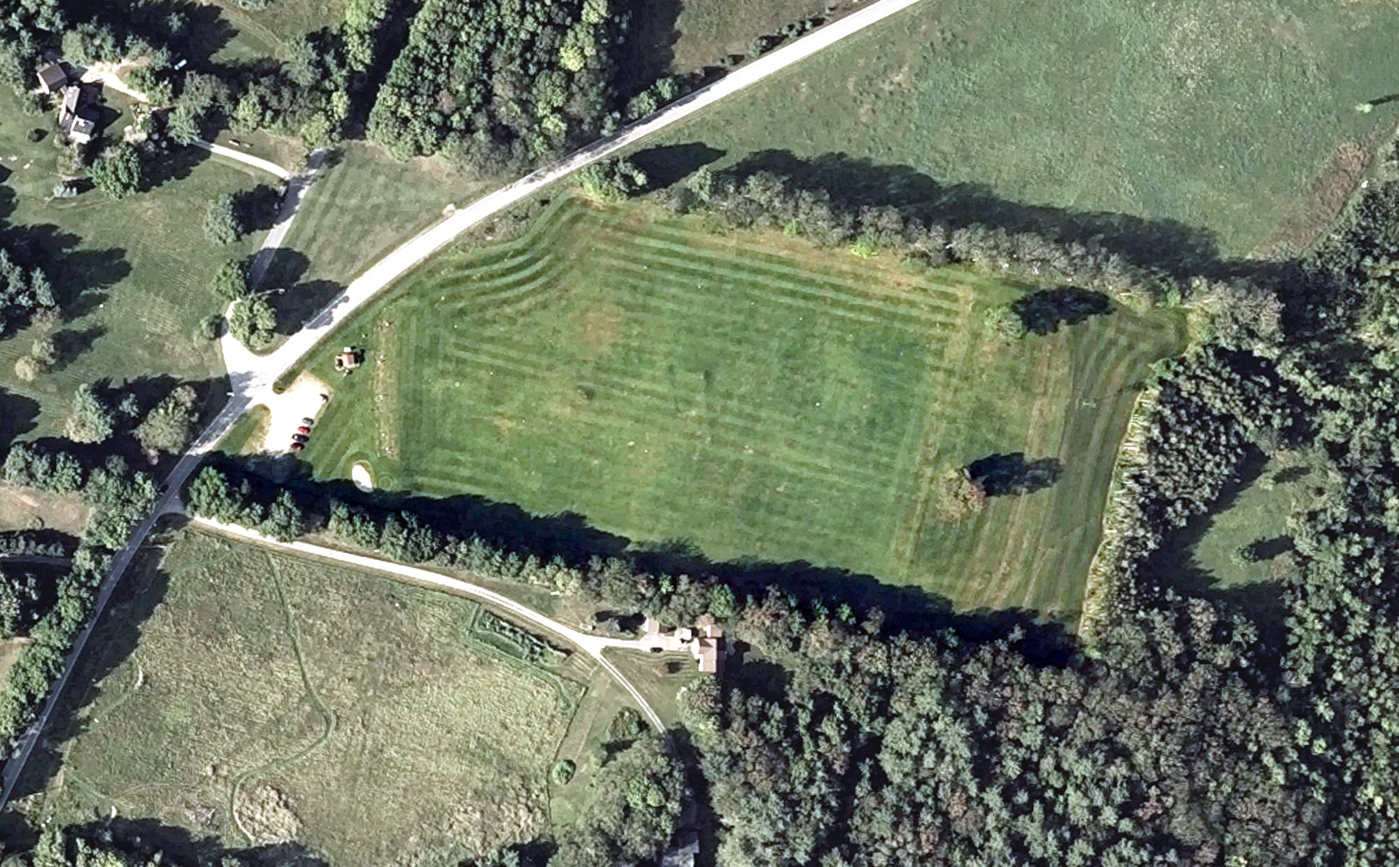 Aerial view of Natanis Driving Range, ME