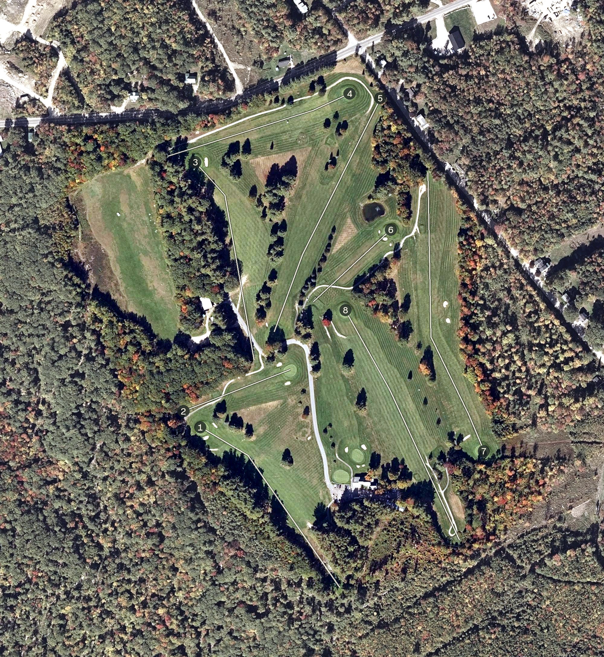Aerial view of Norway Country Club, ME
