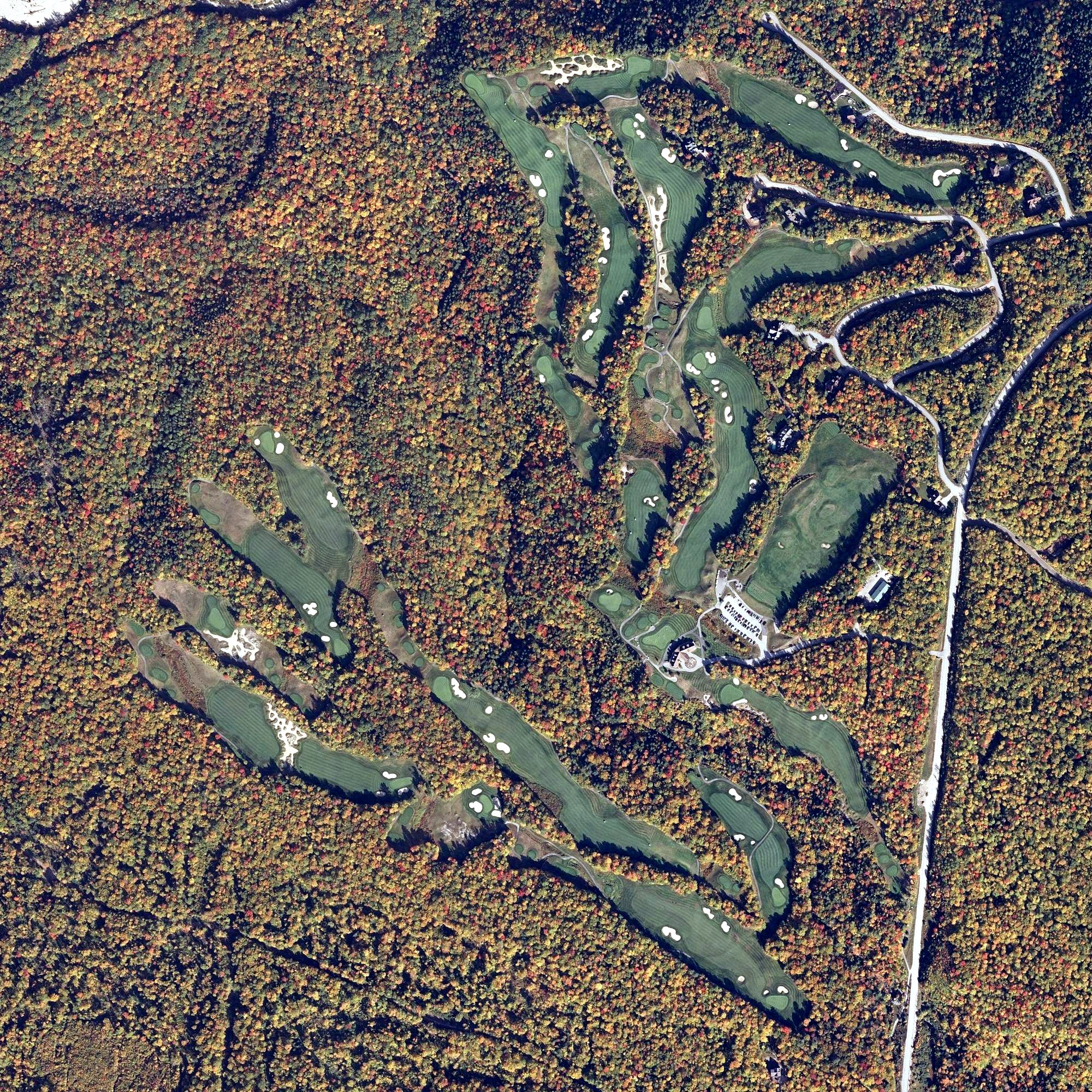 Aerial view of Sunday River Golf Club, ME