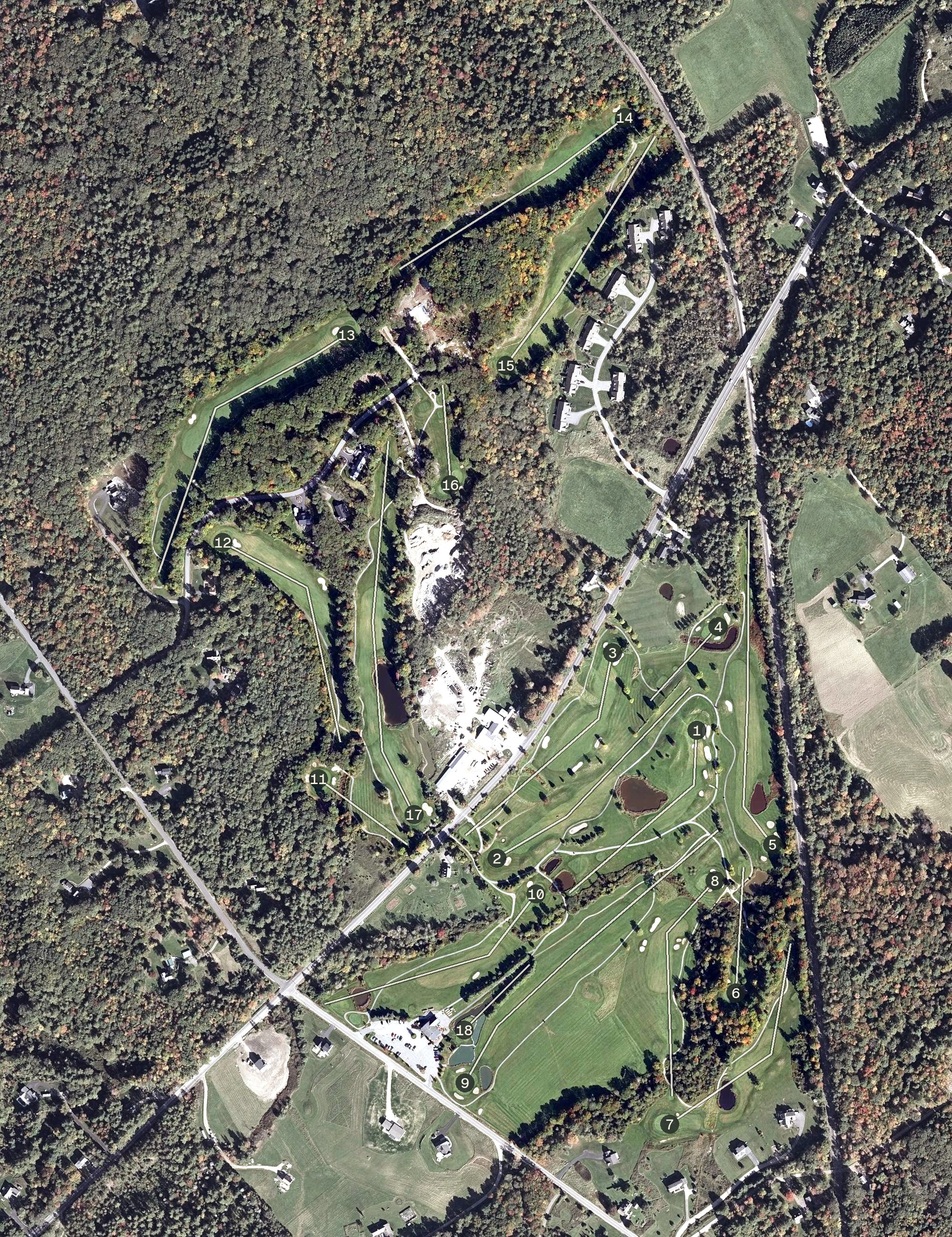 Aerial view of Toddy Brook Golf Course, ME