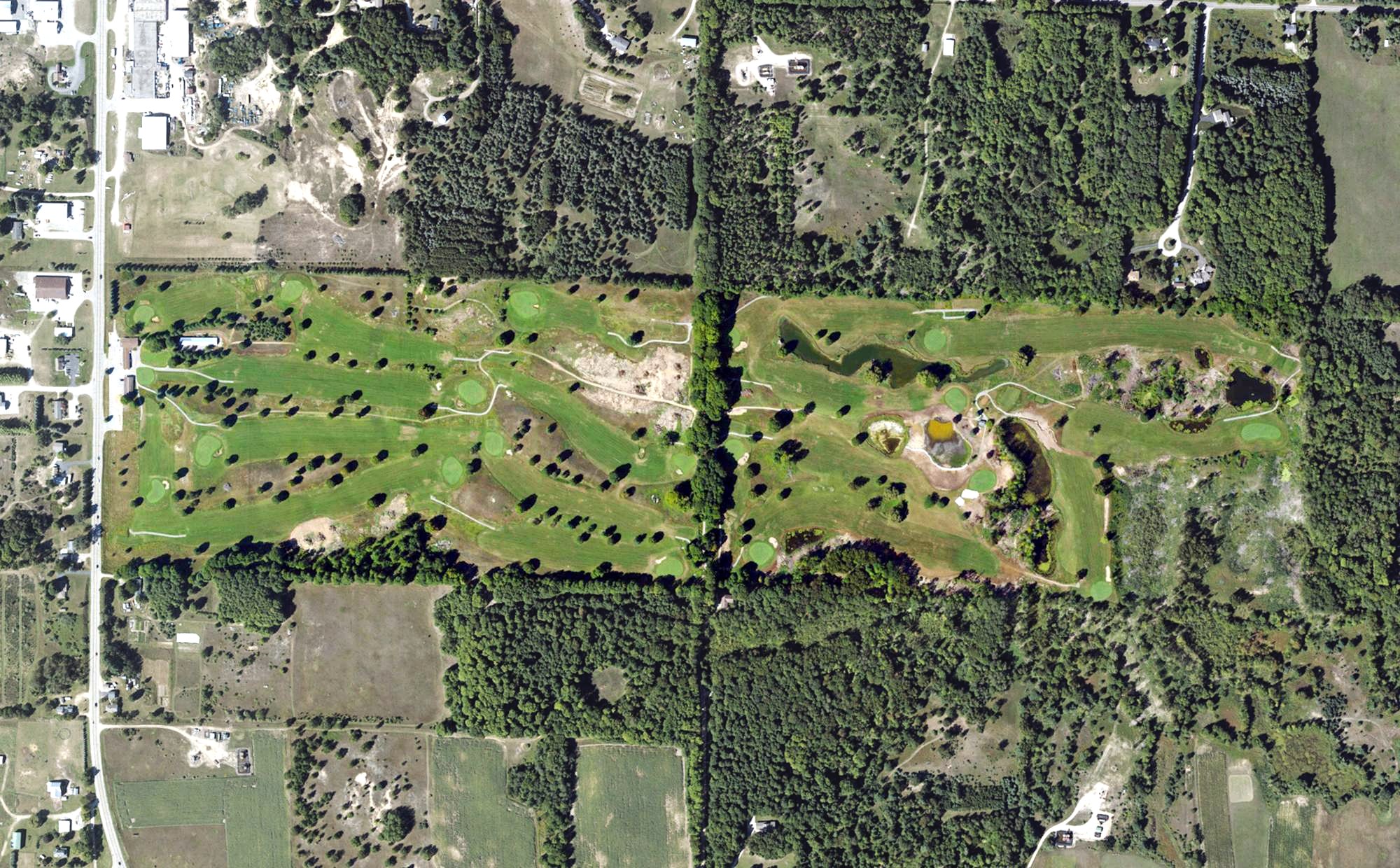 Aerial view of Bear Lake Highlands, MI