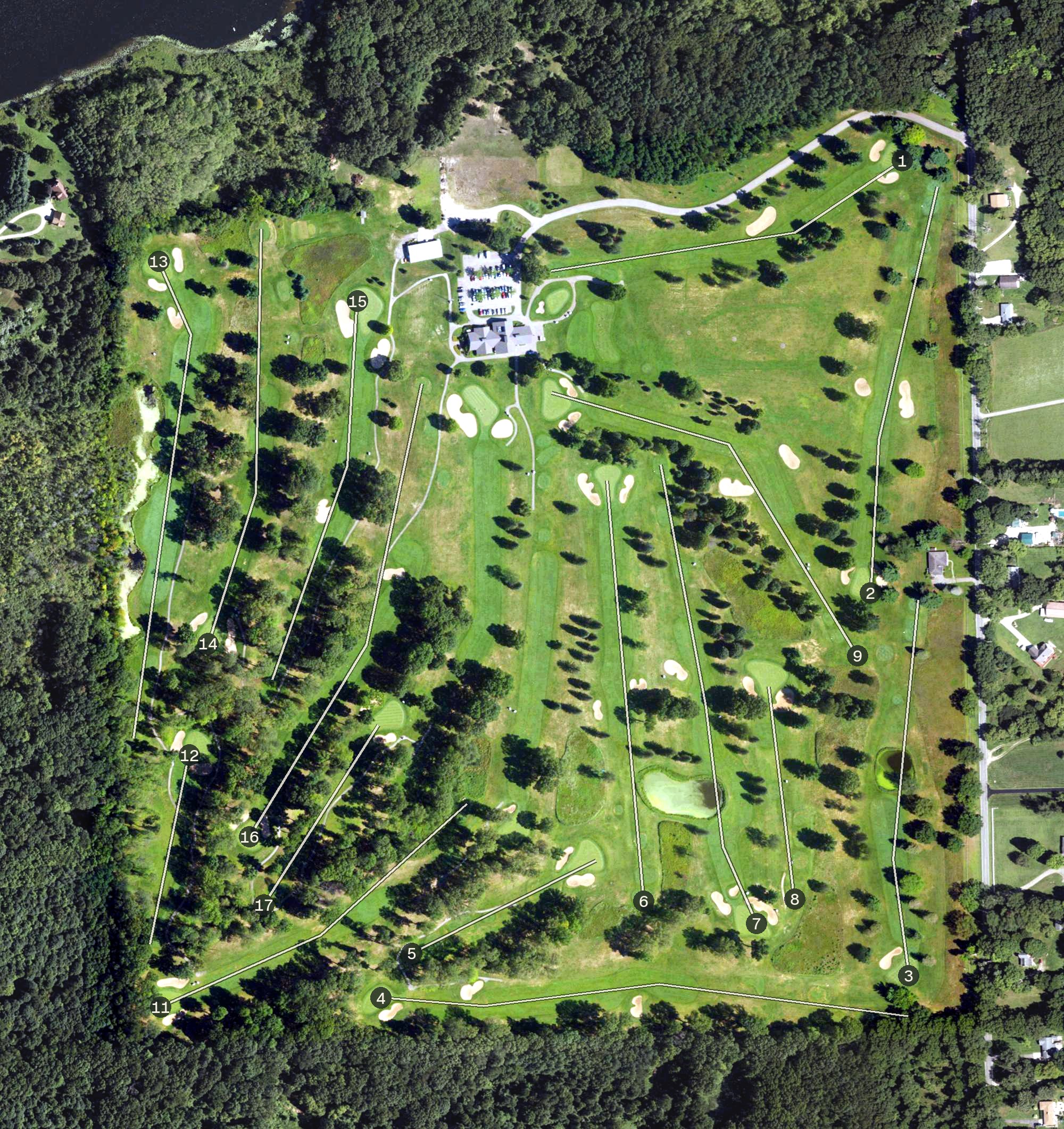 Aerial view of Bedford Valley, MI