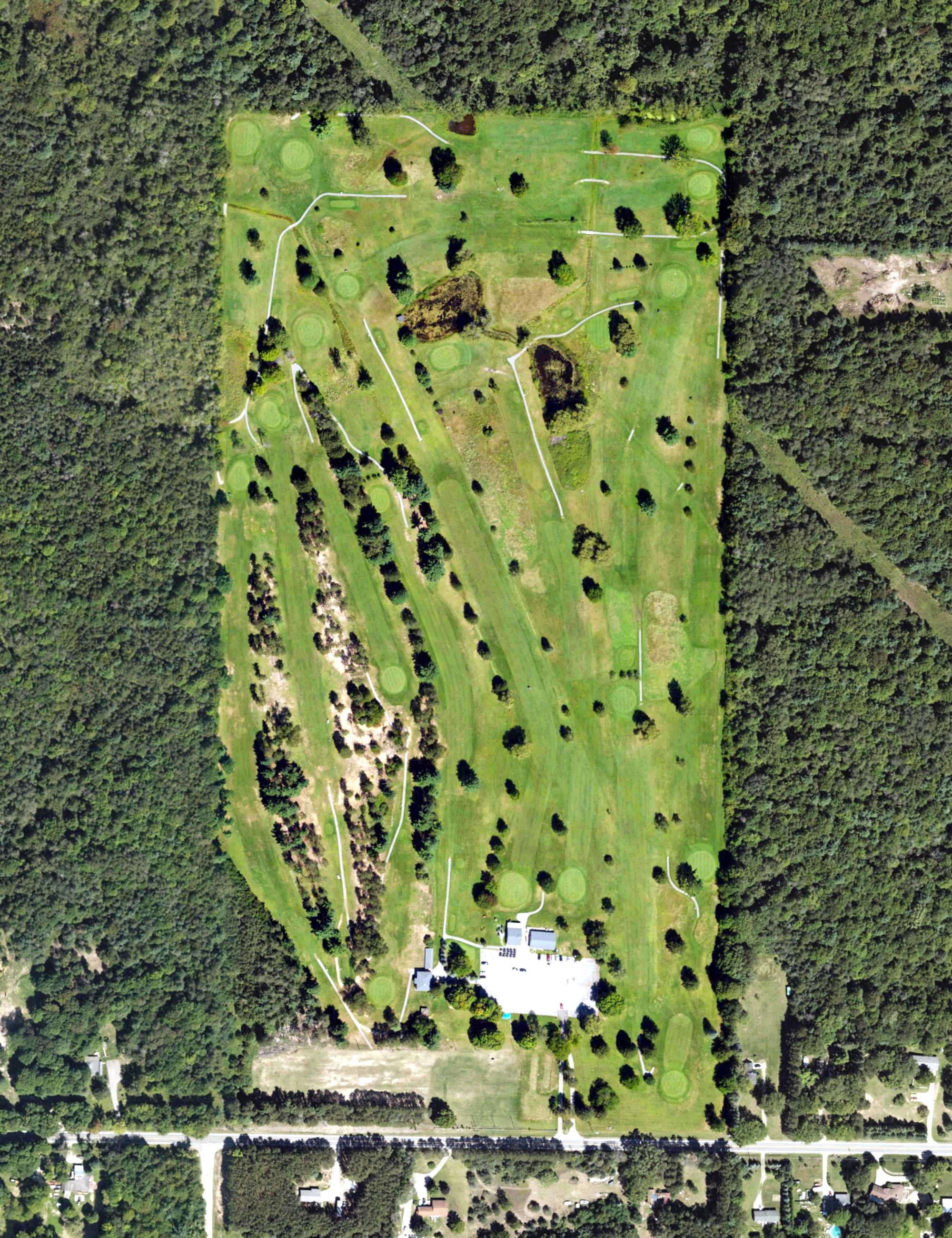Aerial view of Bent Pine Golf Club, MI