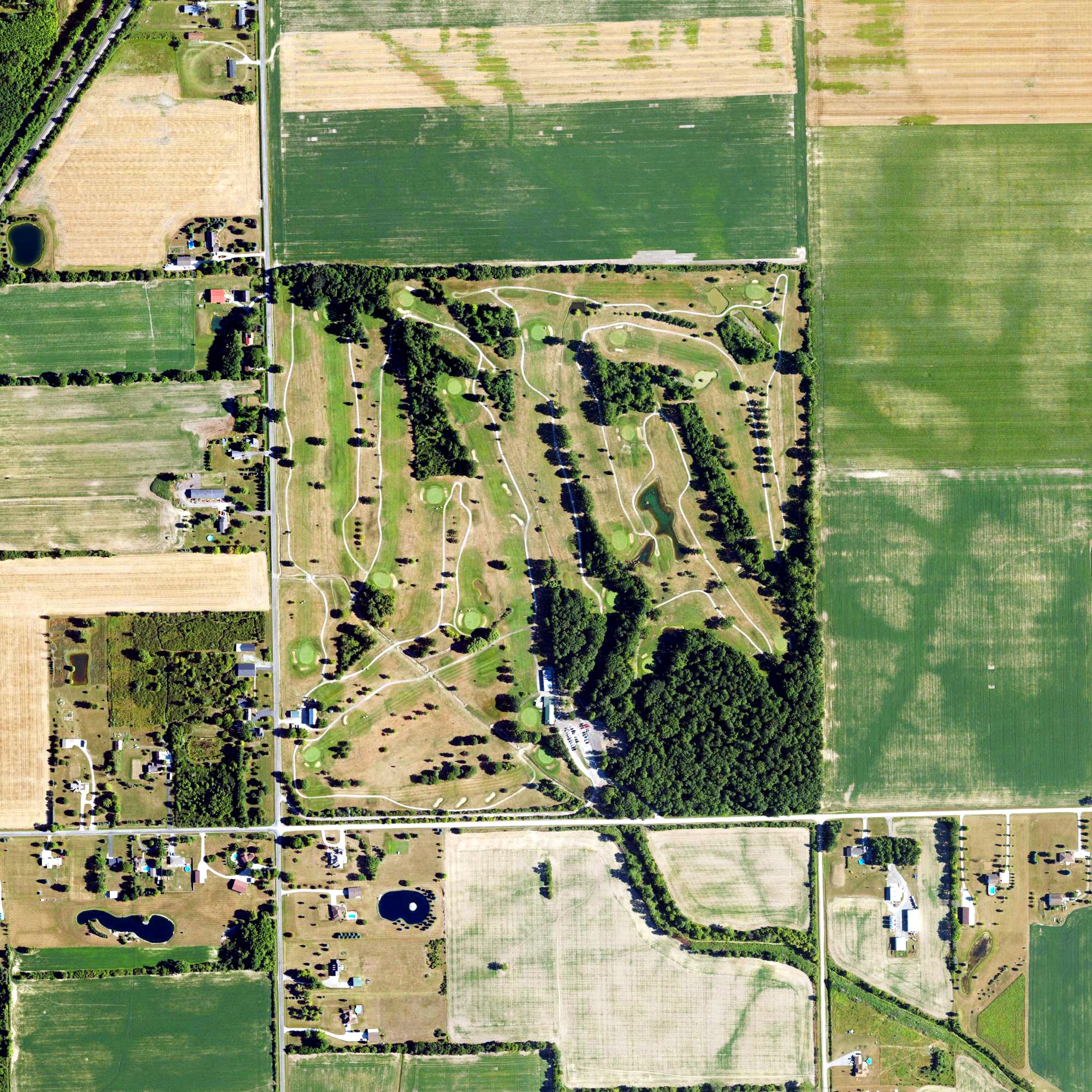 Aerial view of Big Al's Greens & Grille, MI