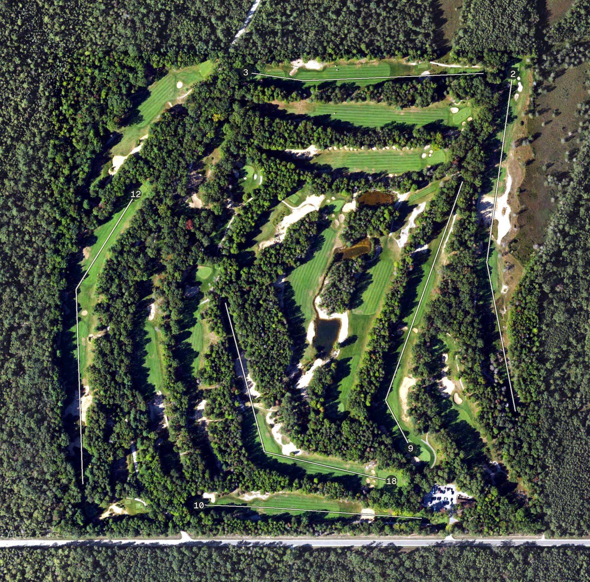 Aerial view of Blackshire, MI