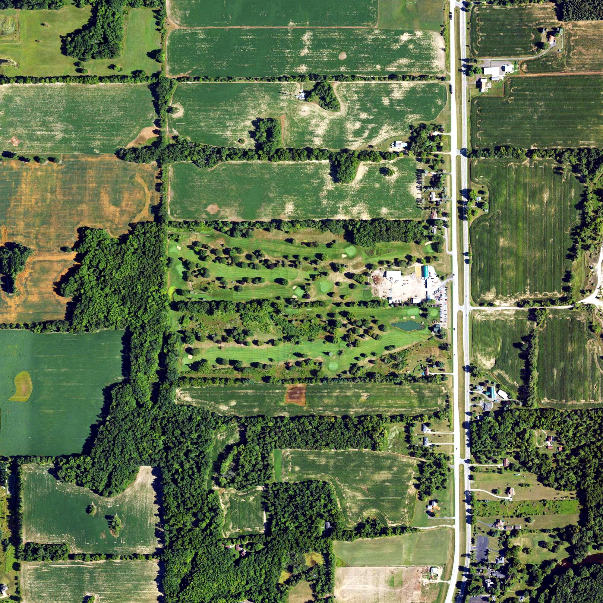 Aerial view of Bonnie View Golf Course, MI