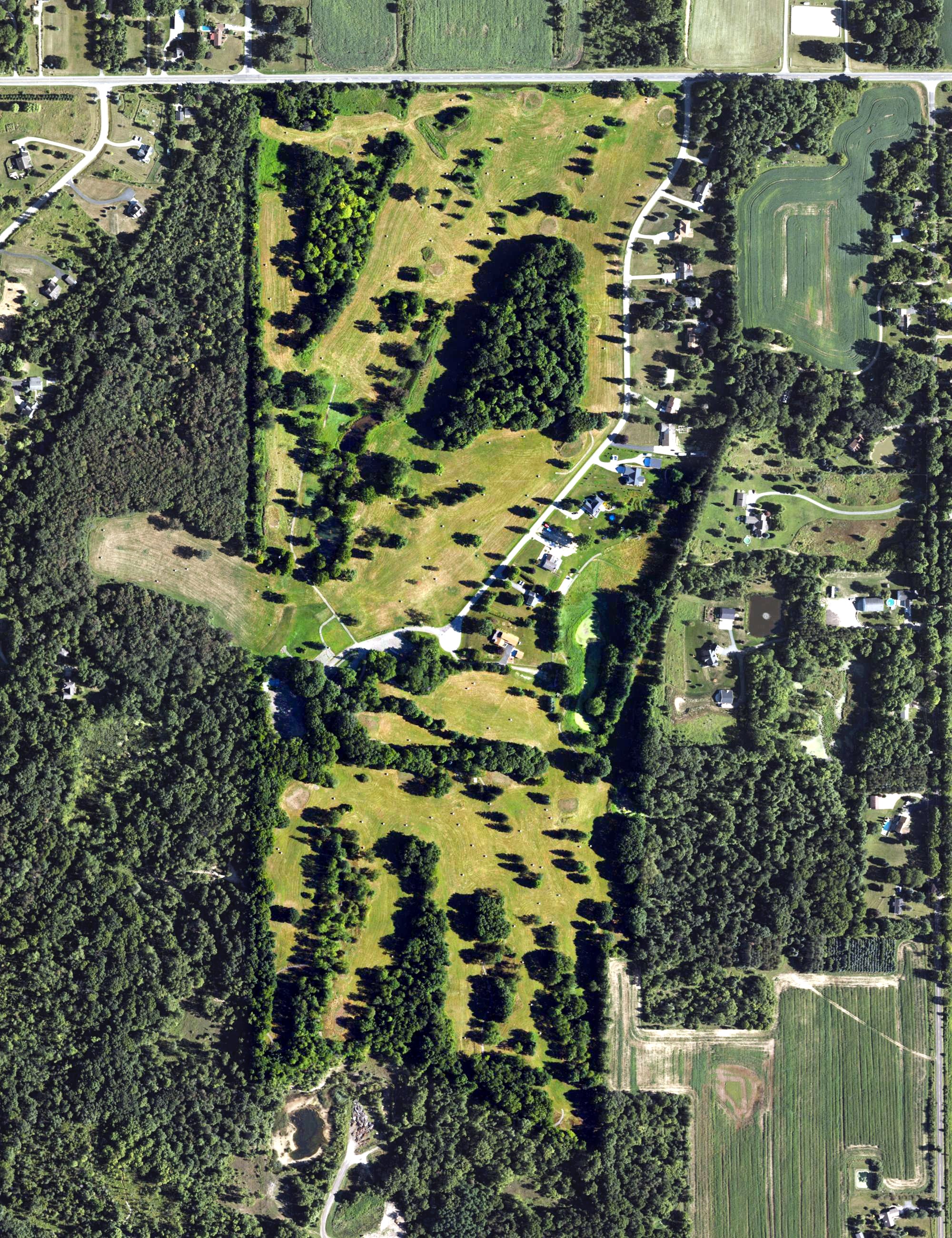 Aerial view of Branson Bay Golf Course, MI