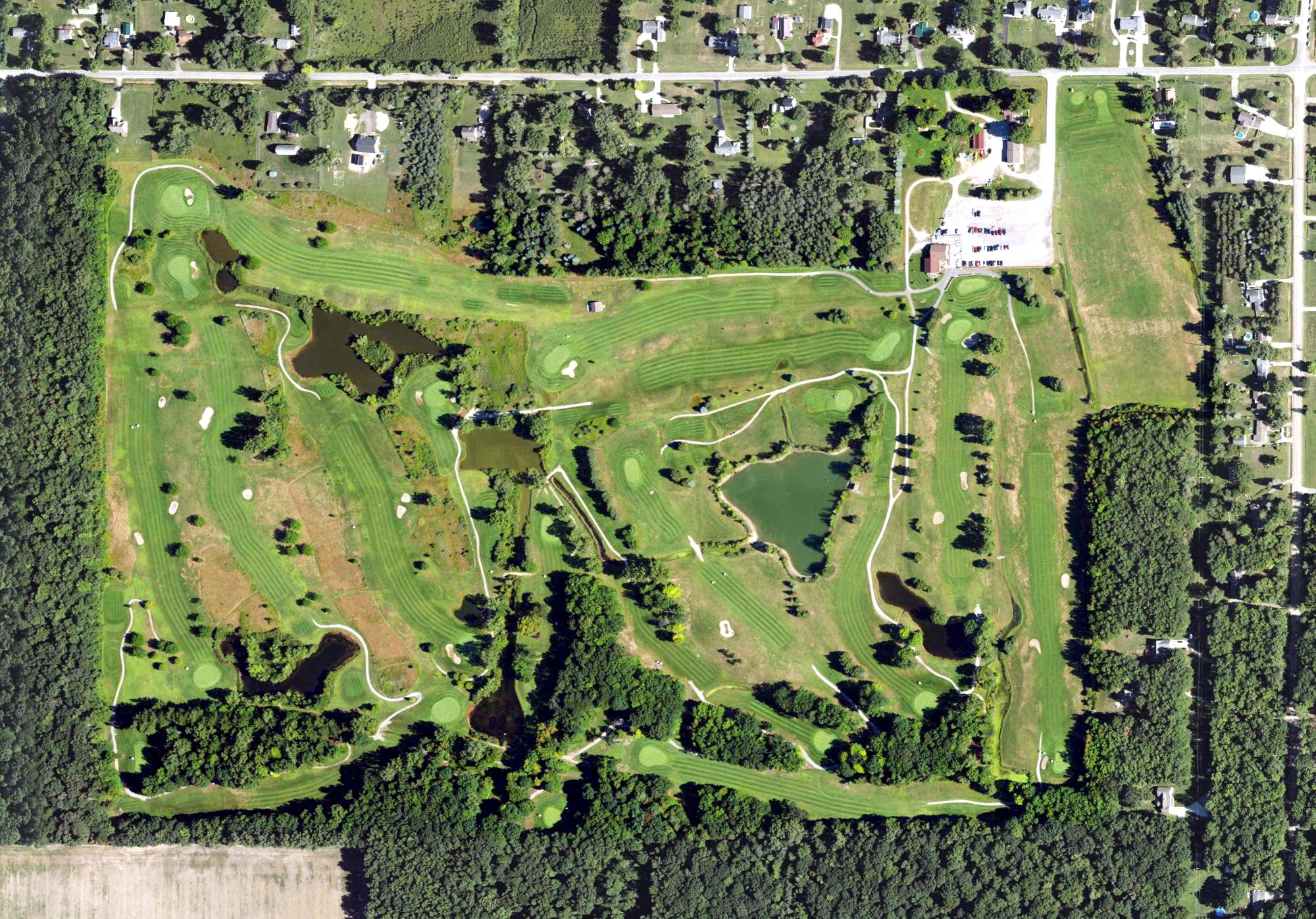 Aerial view of Briar Ridge Golf Course, MI