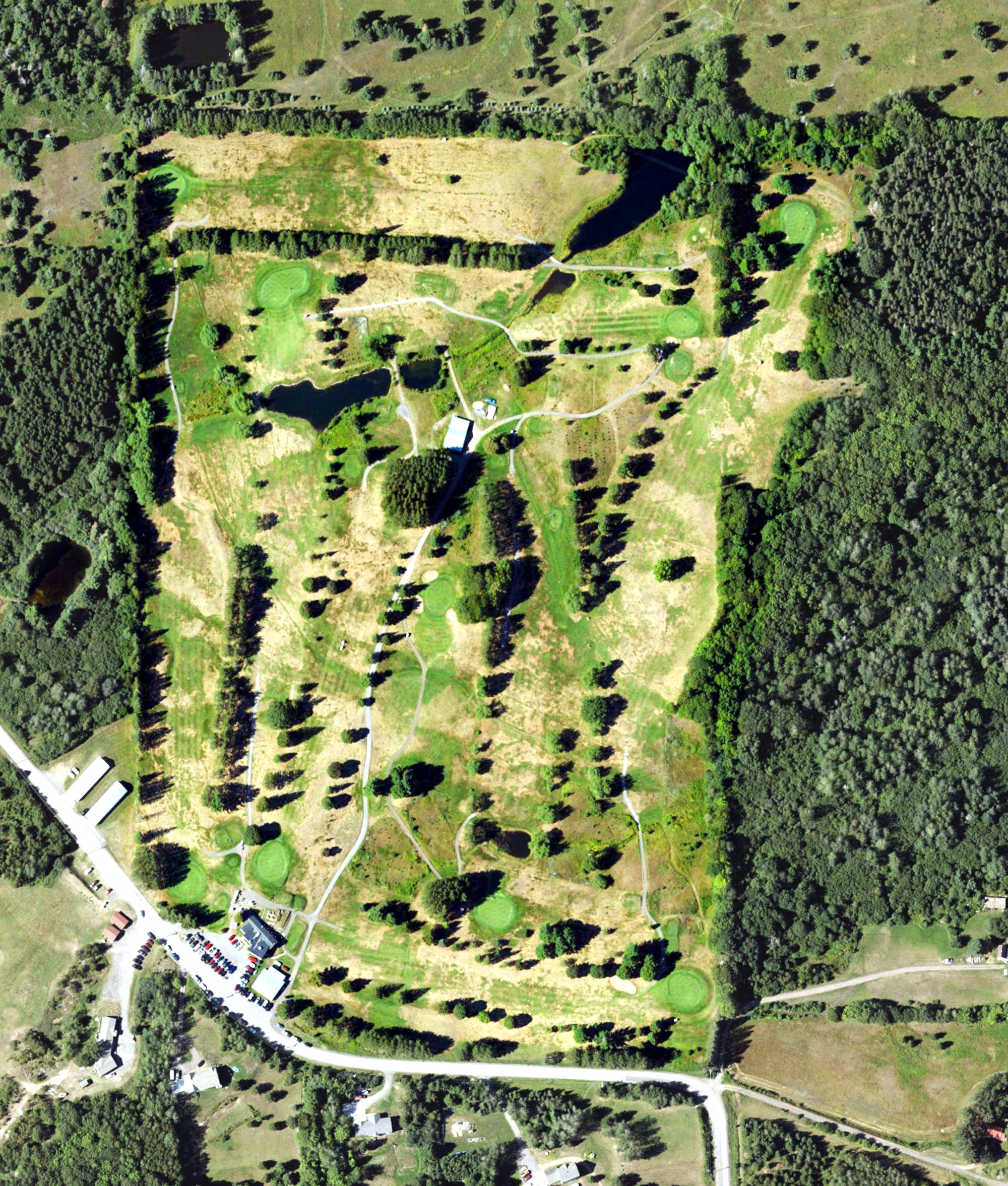 Aerial view of Calumet Golf Club, MI