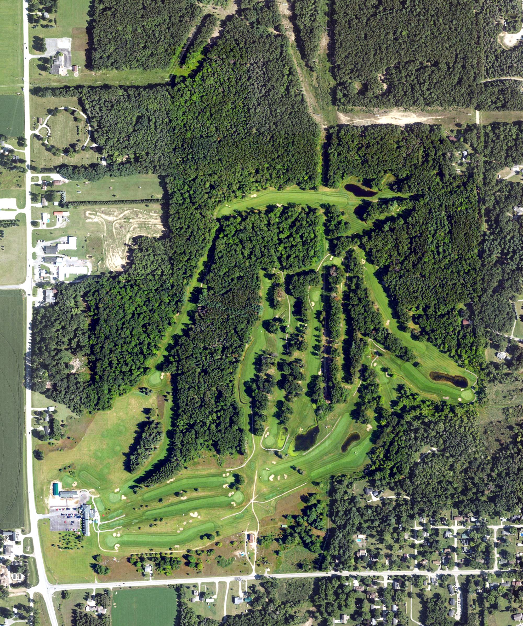 Aerial view of Candlestone, MI