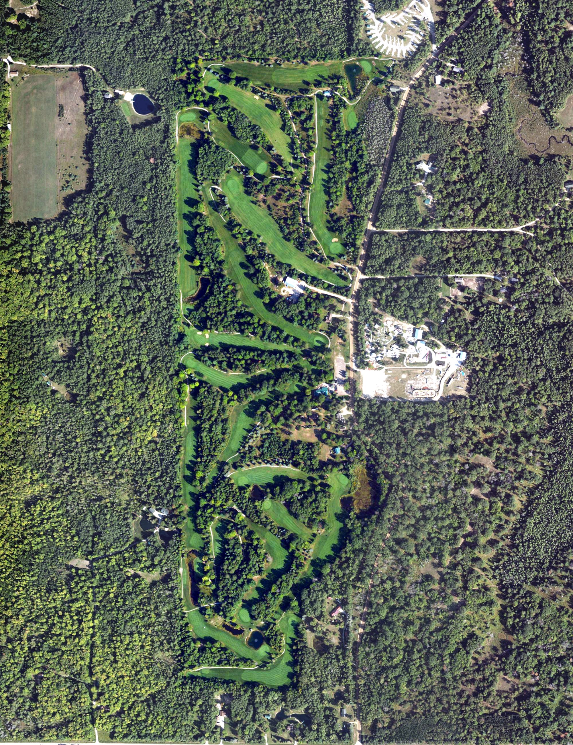 Aerial view of Cedar Valley Golf Club, MI