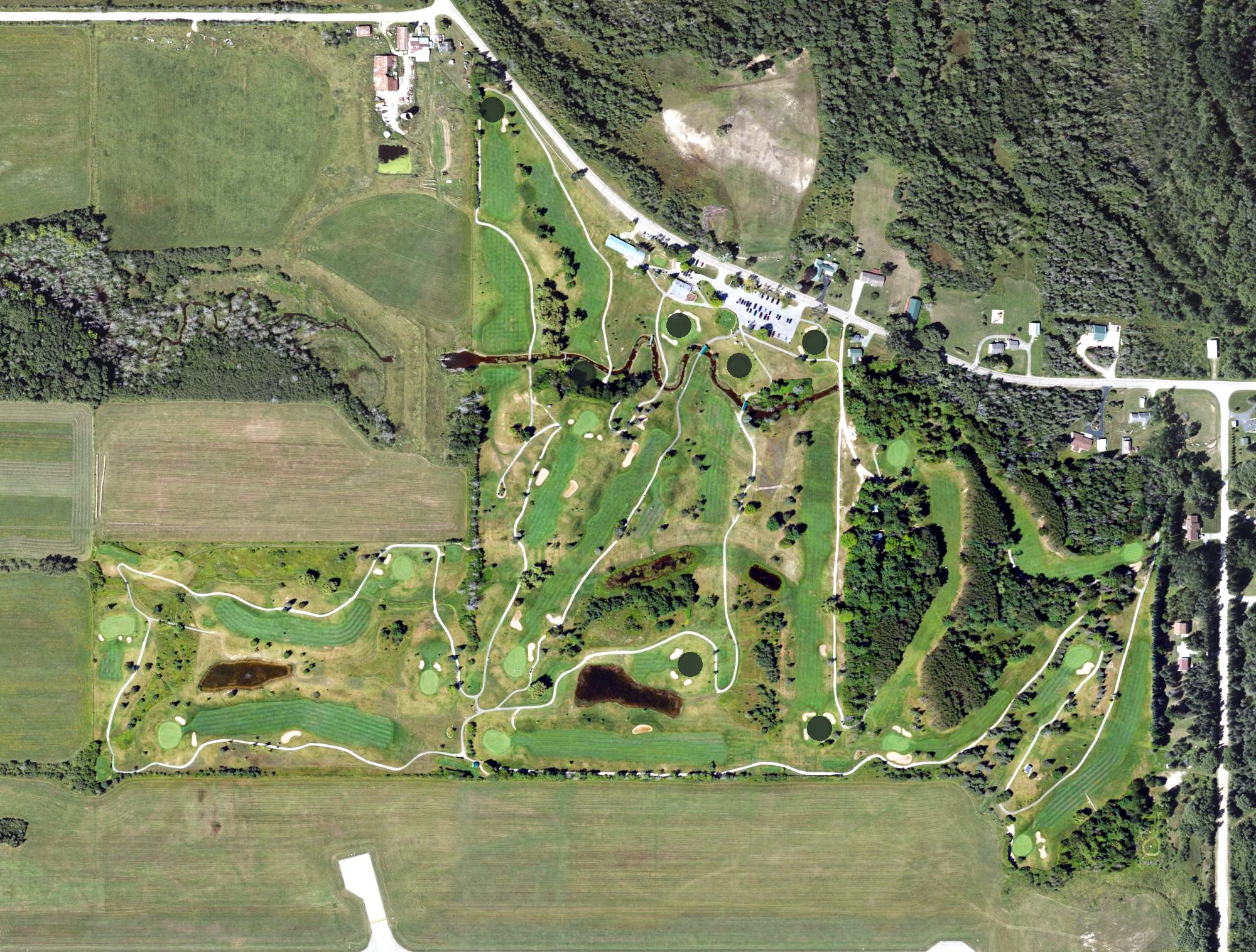 Aerial view of Cheboygan Golf & Country Club, MI