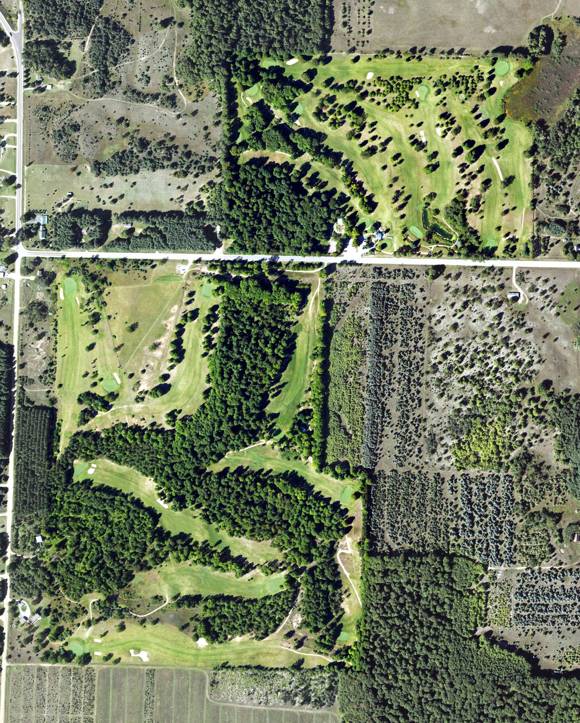 Aerial view of Chestnut Hills, MI