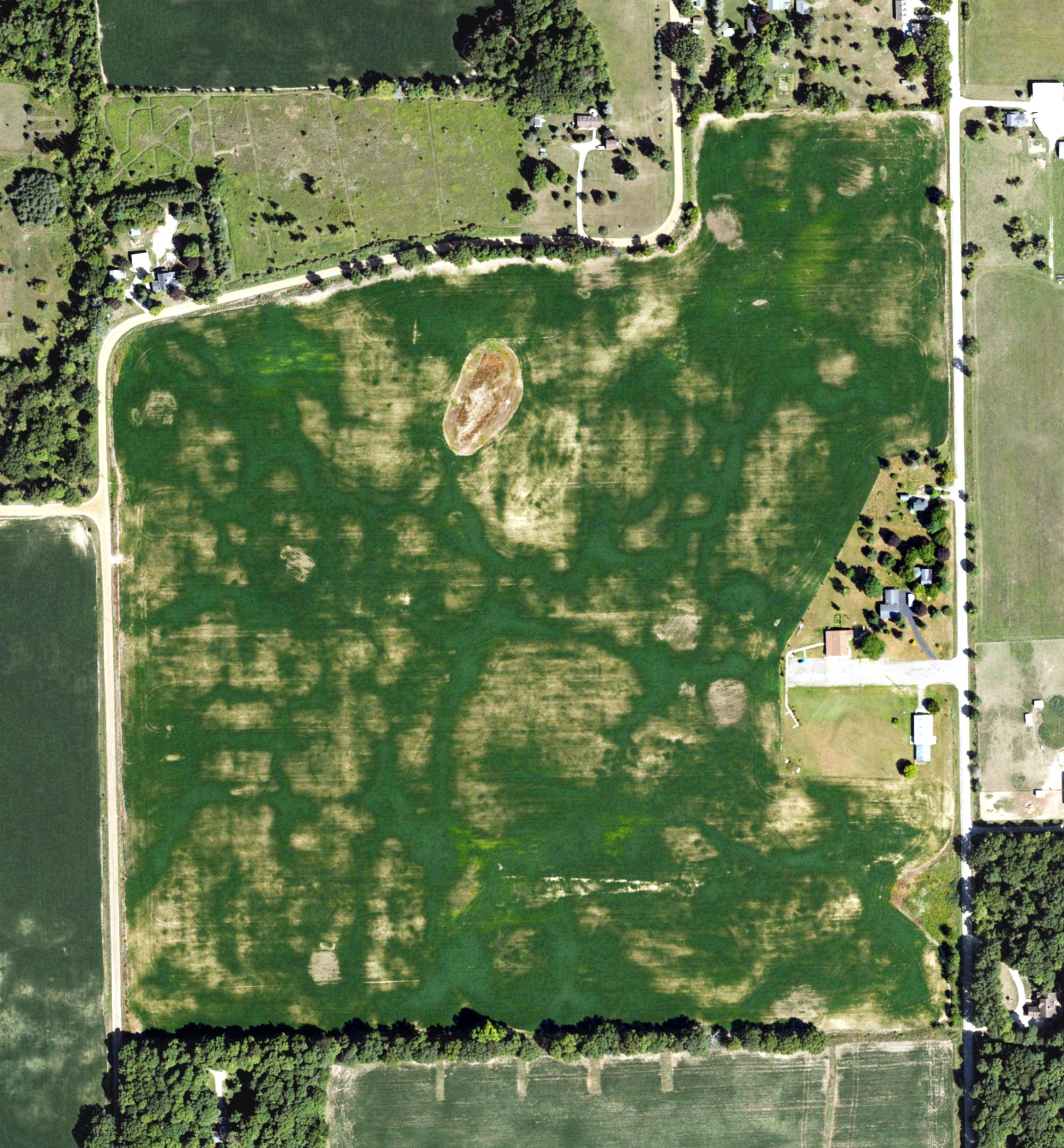 Aerial view of Chippewa Hills Country Club, MI