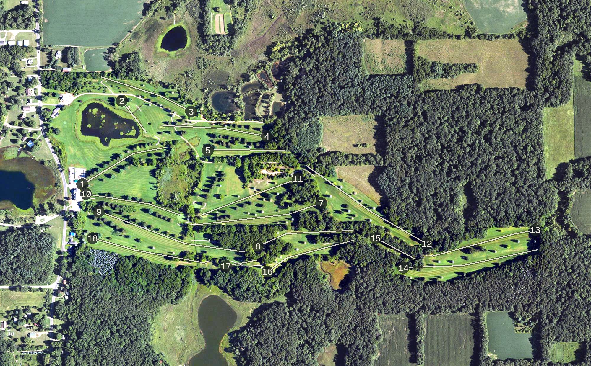 Aerial view of Concord Hills Golf Course, MI