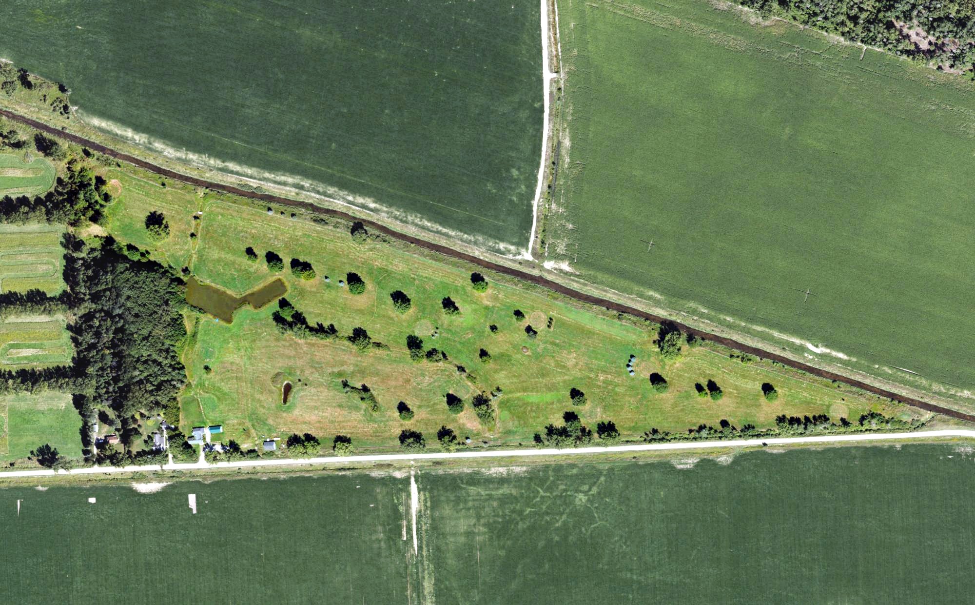Aerial view of Deer View Golf Course, MI