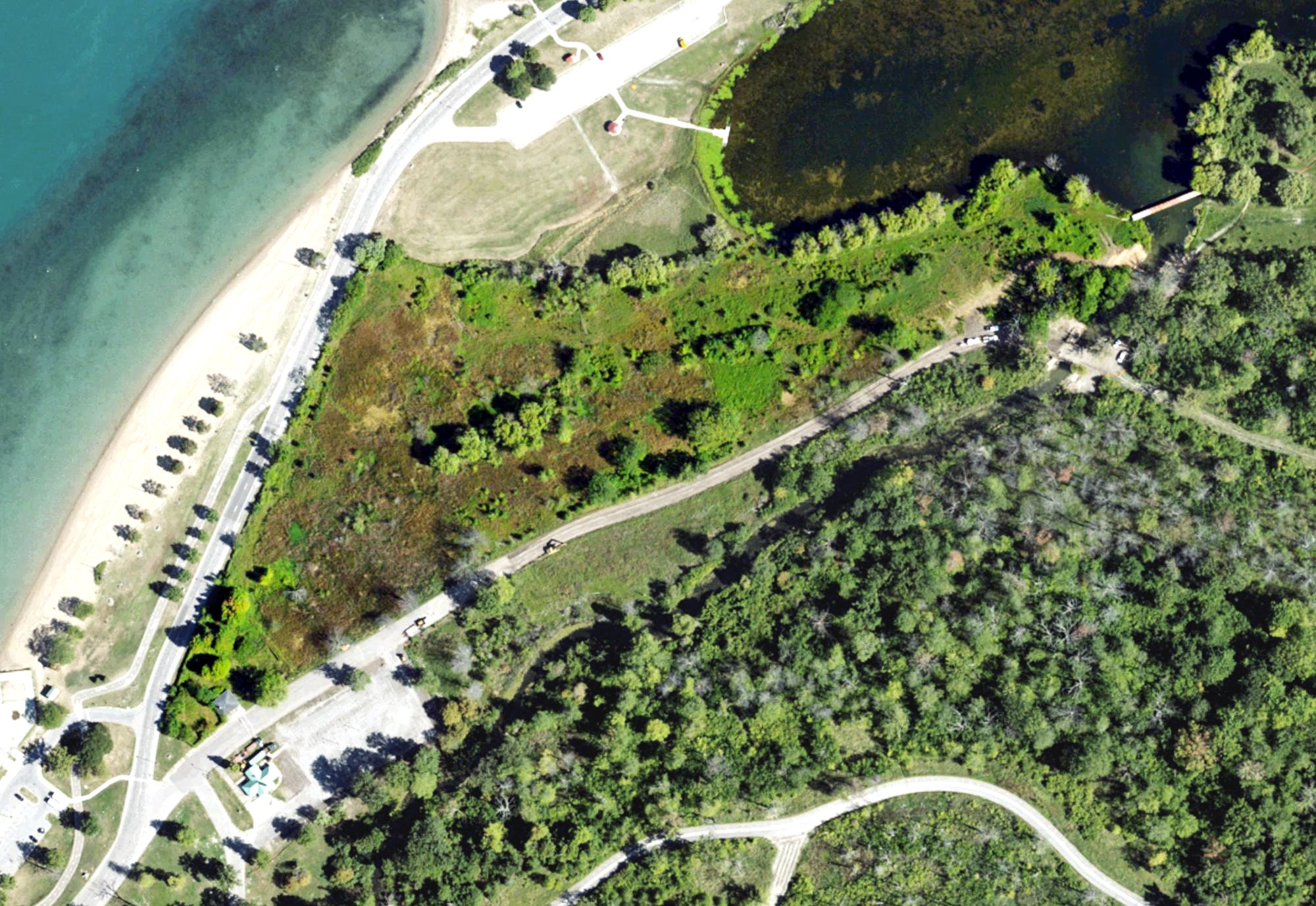 Aerial view of Disc Golf Course, MI