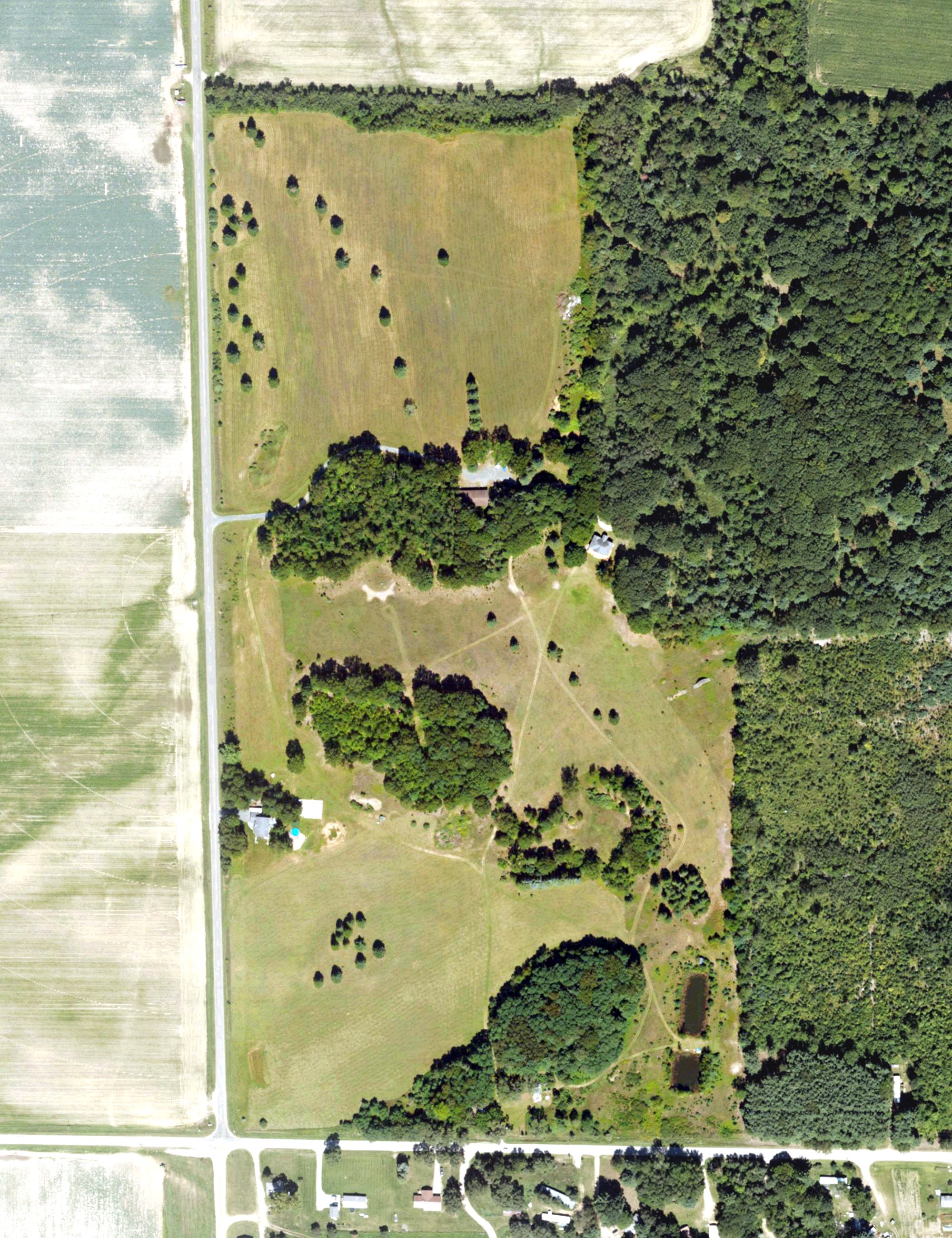 Aerial view of Driftwood Golf Course, MI