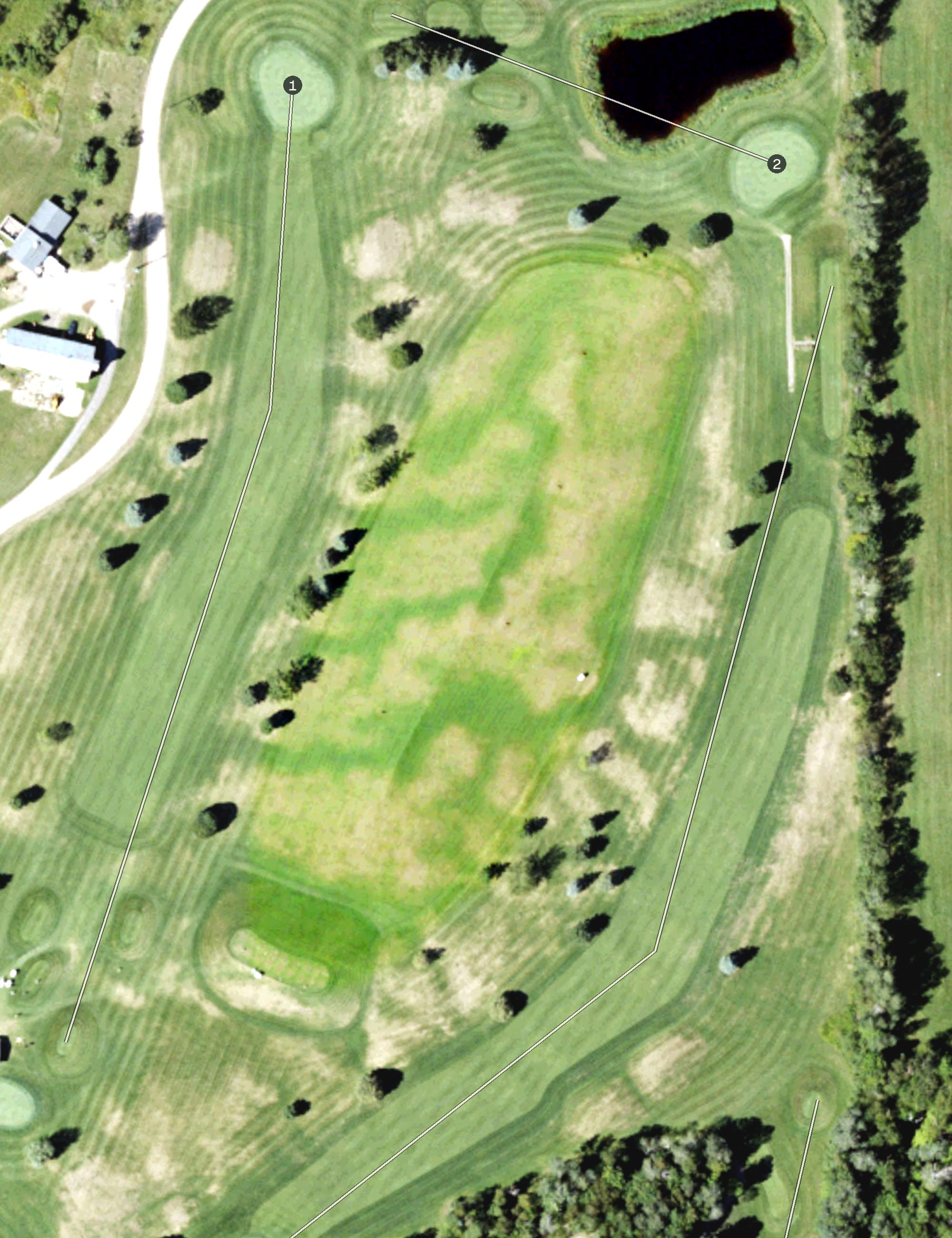 Aerial view of Driving Range, MI