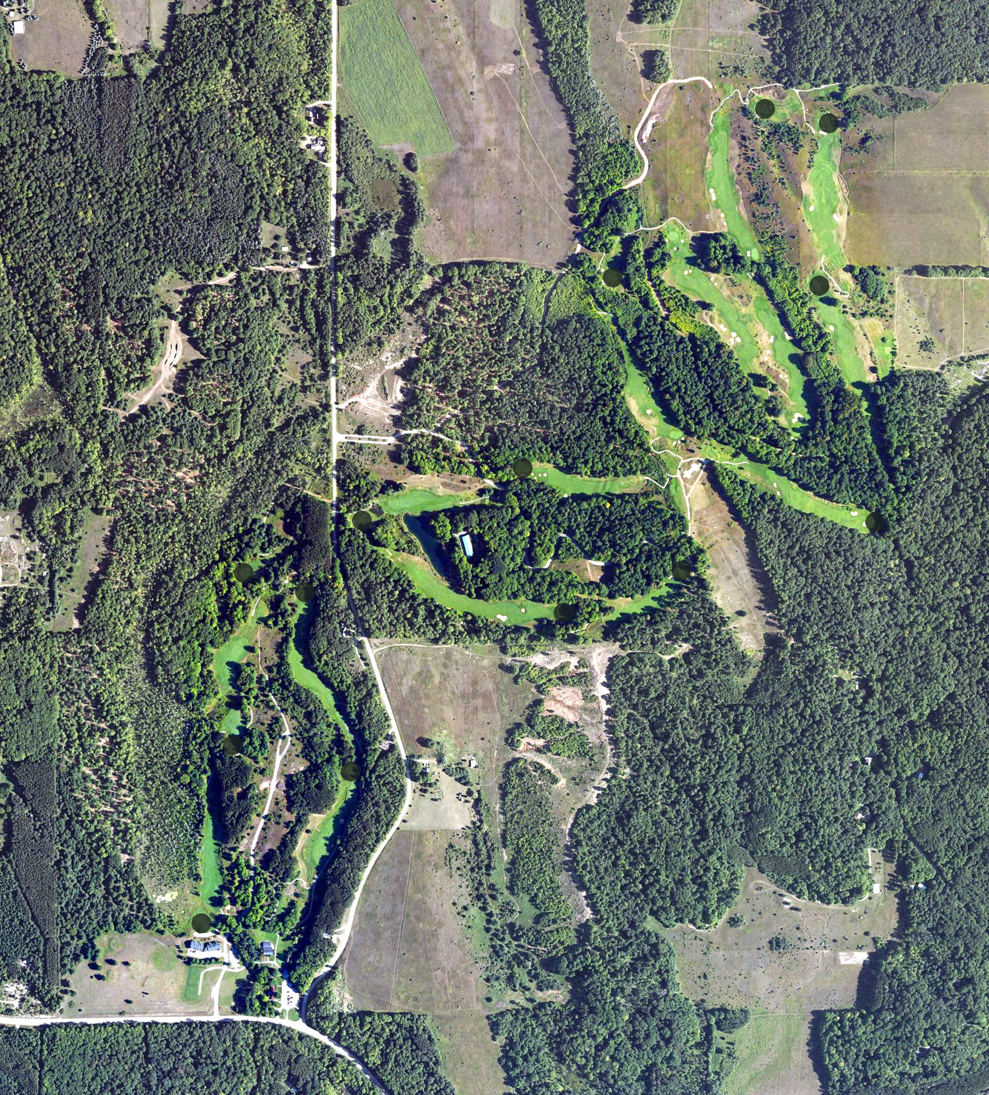 Aerial view of Dunmaglas Golf Club, MI